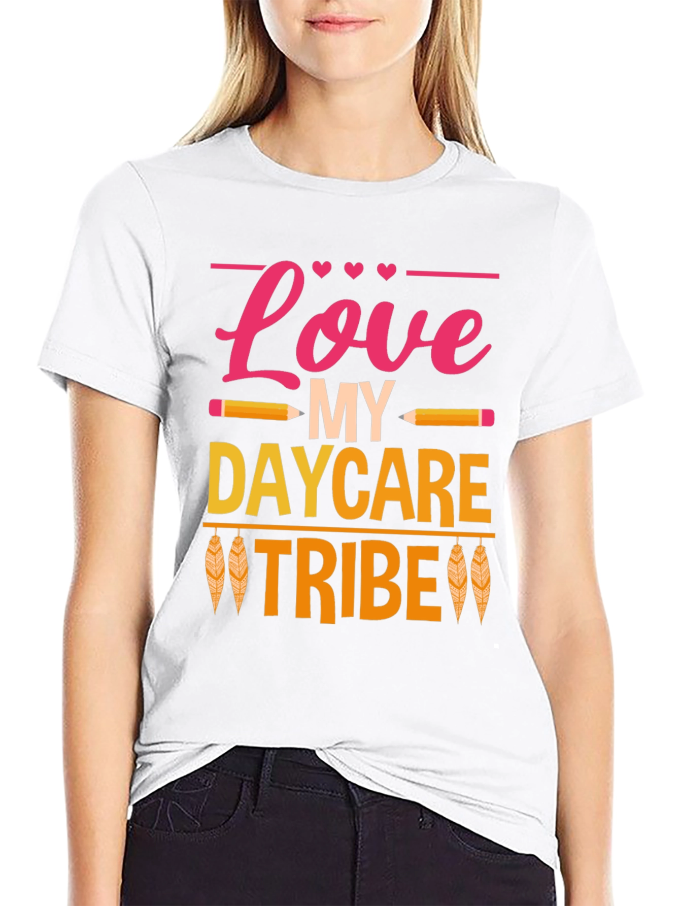 Love My Daycare Tribe Black T-Shirt