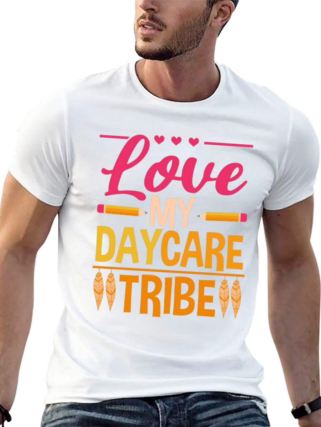 Love My Daycare Tribe Black T-Shirt