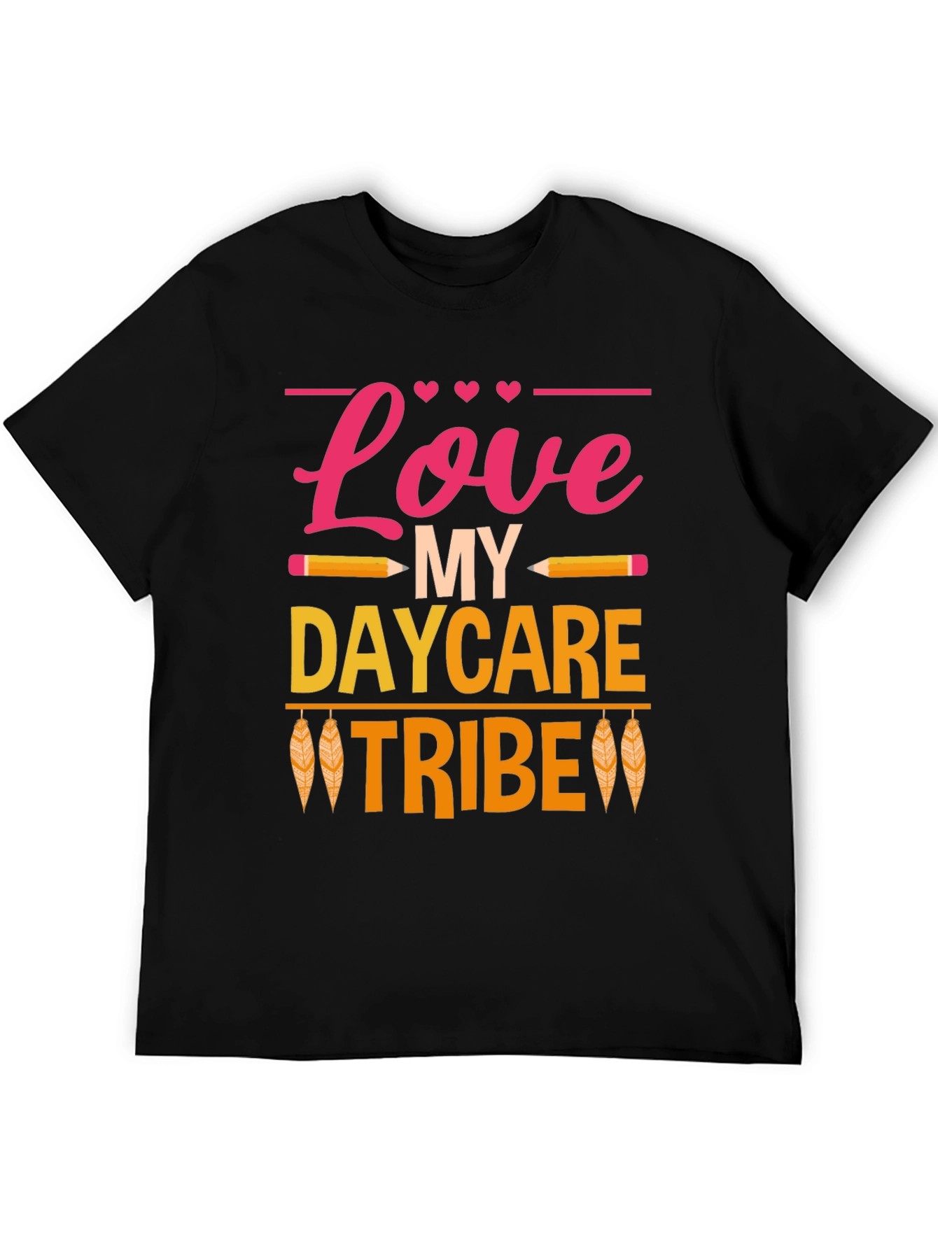 Love My Daycare Tribe Black T-Shirt