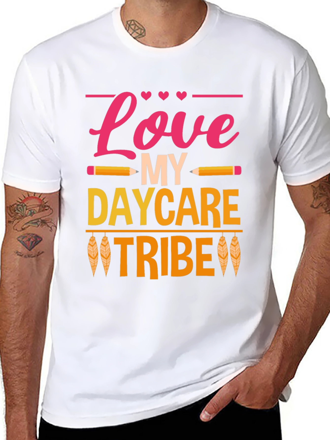 Love My Daycare Tribe Black T-Shirt