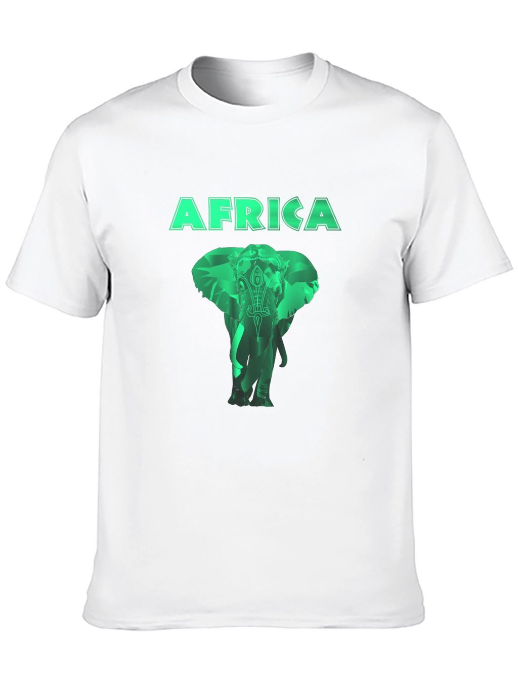 Africa Elephant Graphic Tee - Mens Black T-Shirt