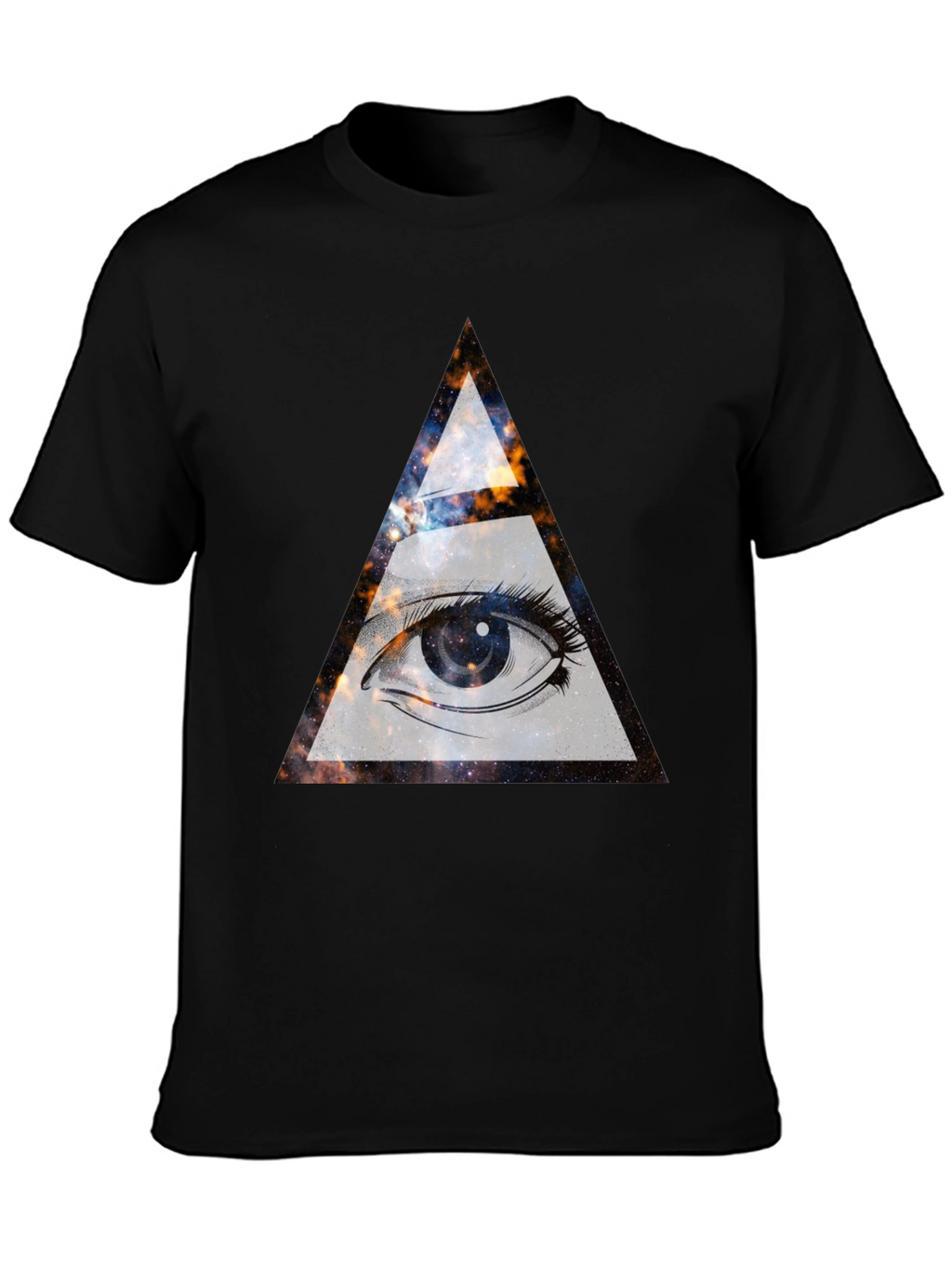 Cosmic Eye Graphic Tee - All Seeing Triangle