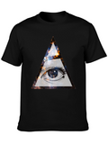 Cosmic Eye Graphic Tee - All Seeing Triangle