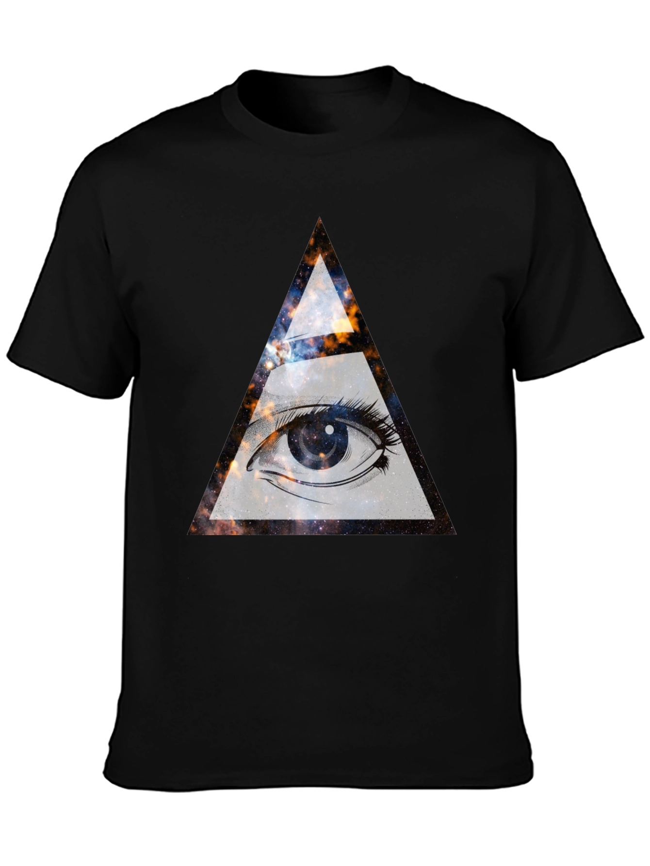 Cosmic Eye Graphic Tee - All Seeing Triangle