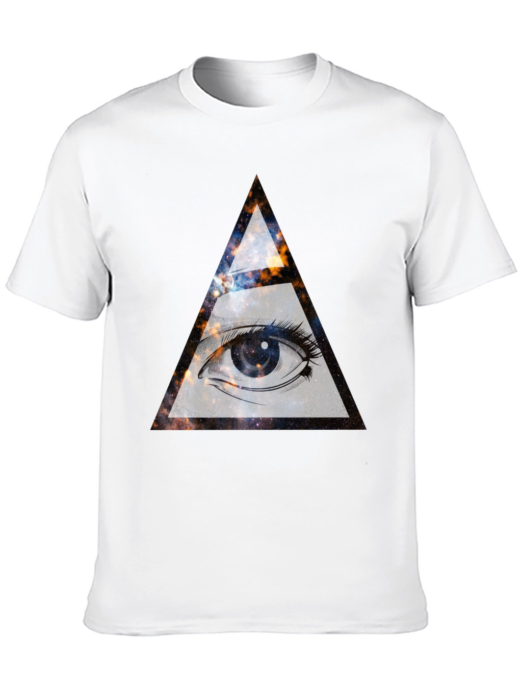 Cosmic Eye Graphic Tee - All Seeing Triangle