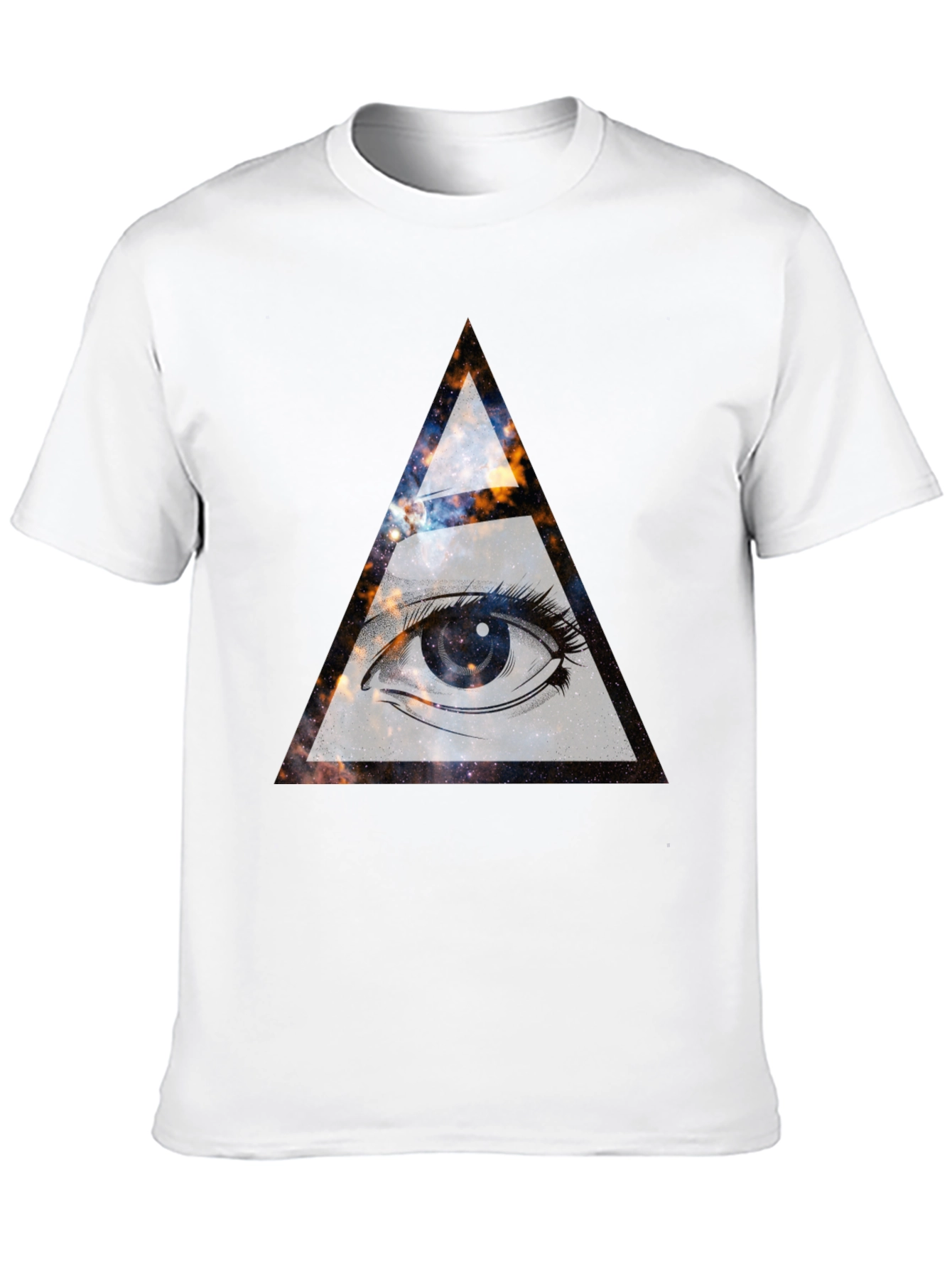 Cosmic Eye Graphic Tee - All Seeing Triangle