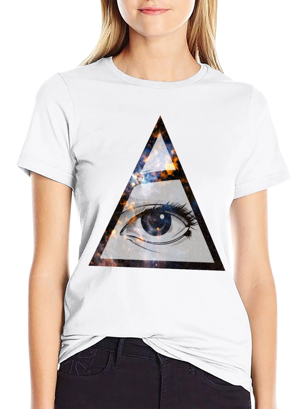 Cosmic Eye Graphic Tee - All Seeing Triangle
