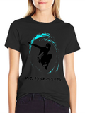 Stylish Black T-Shirt with Edwaard Graphic
