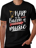 Harp Music Lover T-Shirt - Bacon of Music