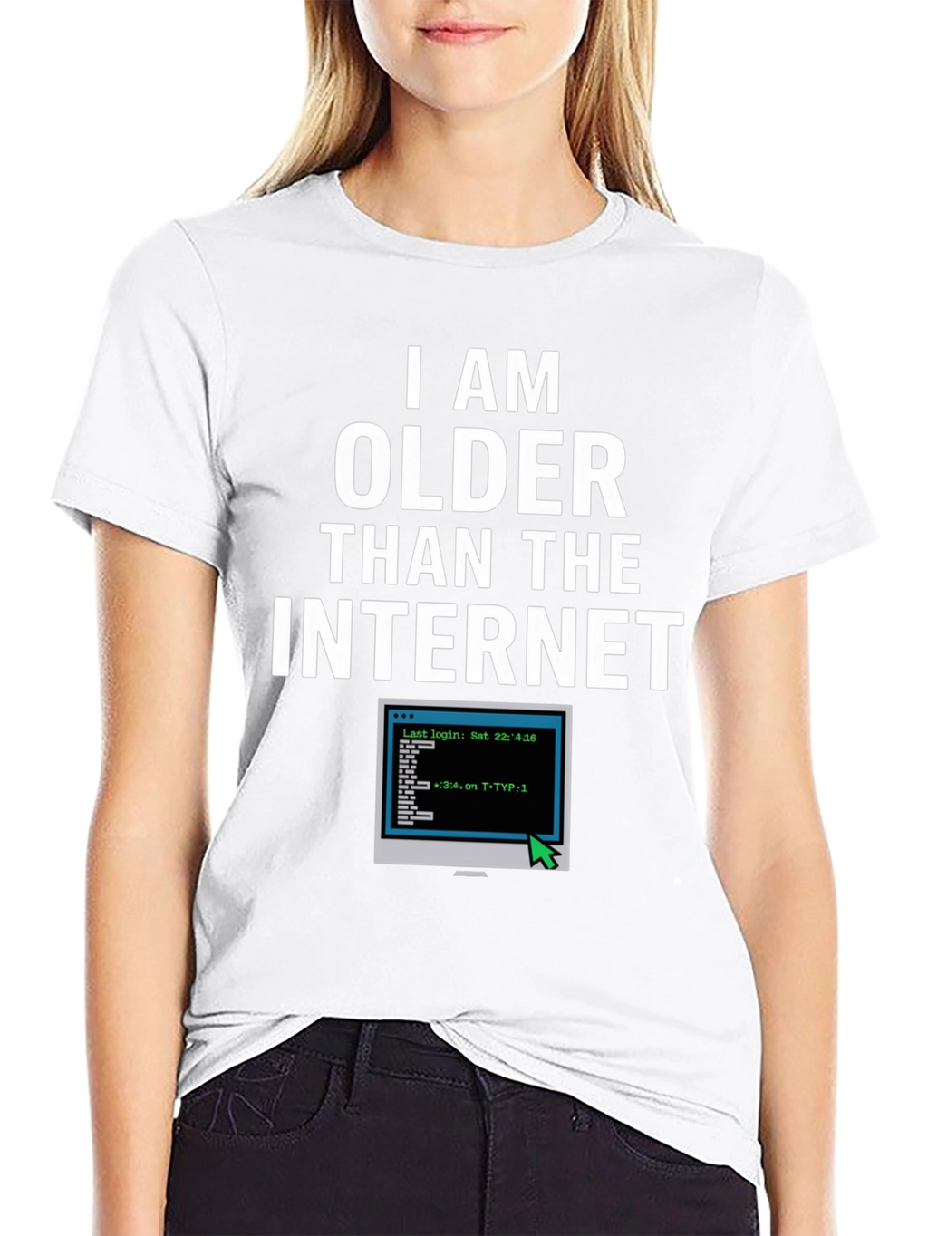 I AM Older Than the Internet Black T-Shirt