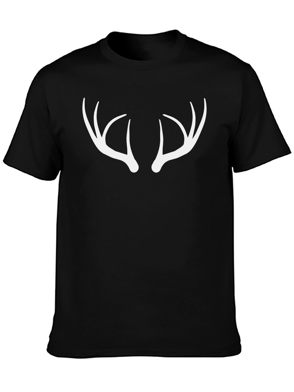 Antler Graphic Tee - Black Cotton Blend