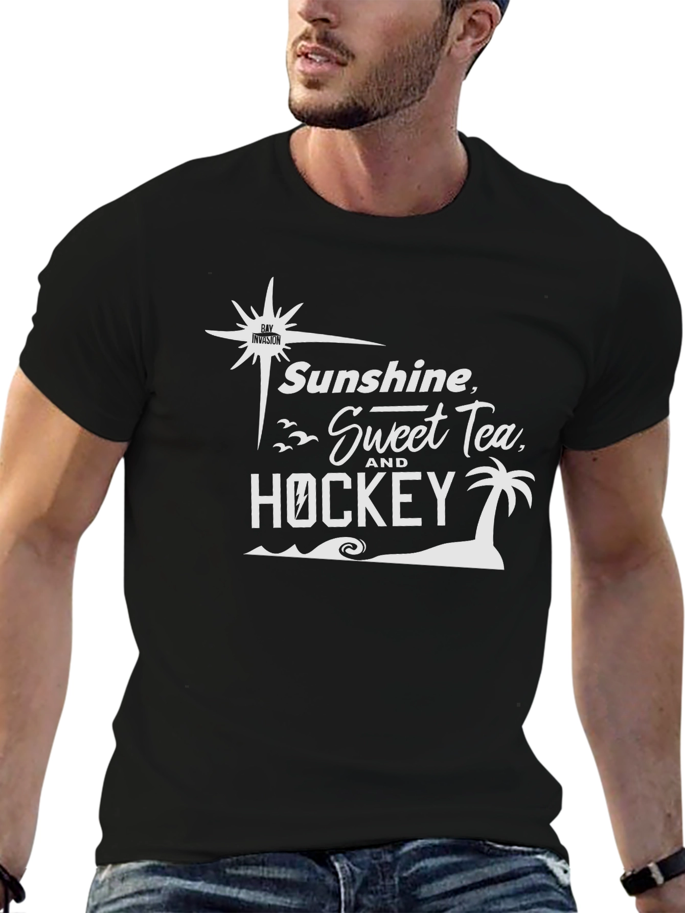 Sunshine Sweet Tea and Hockey Graphic T-Shirt