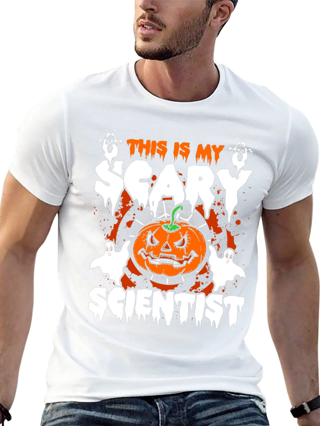 Scary Scientist Halloween T-Shirt