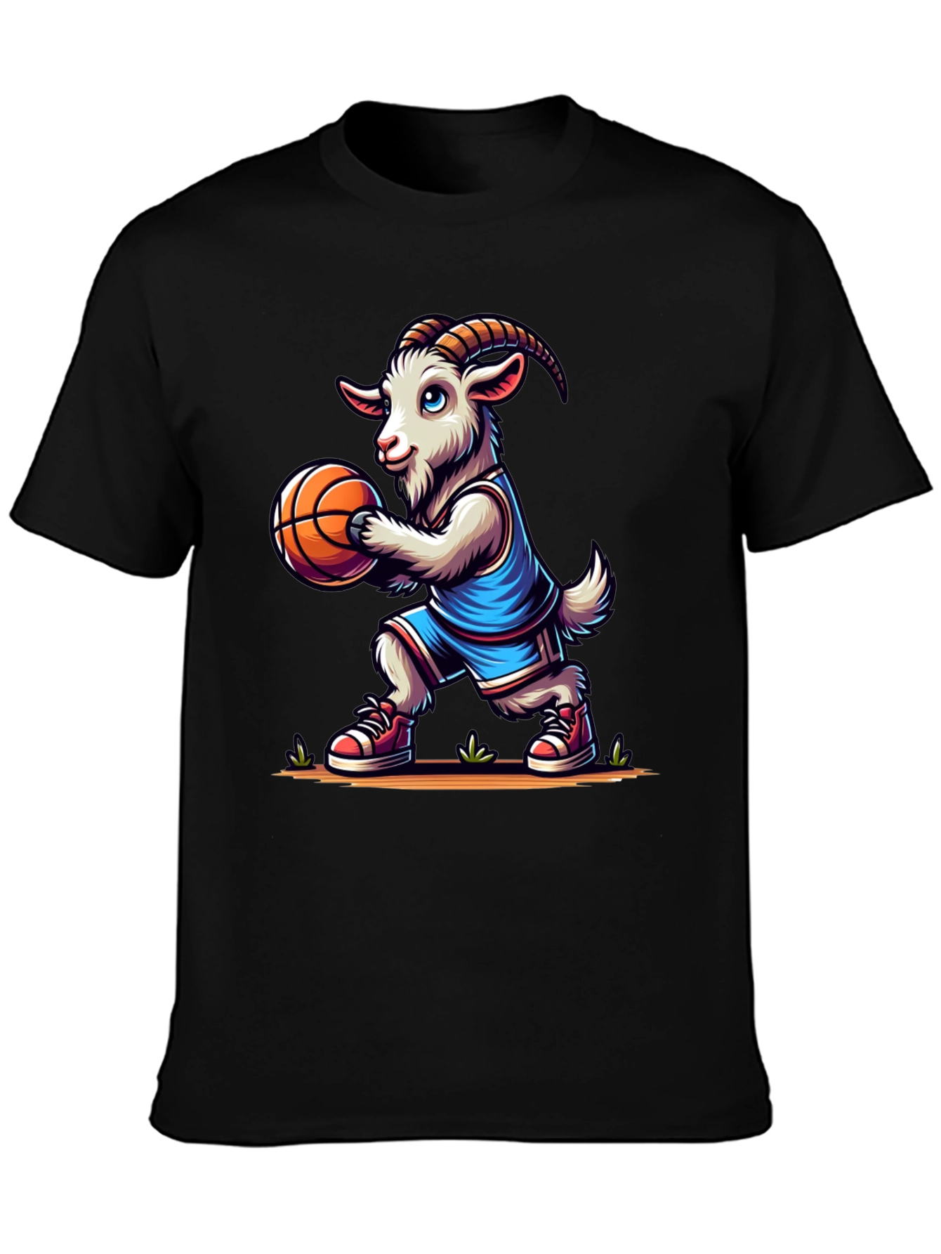 Goat Basketball Player Graphic T-Shirt