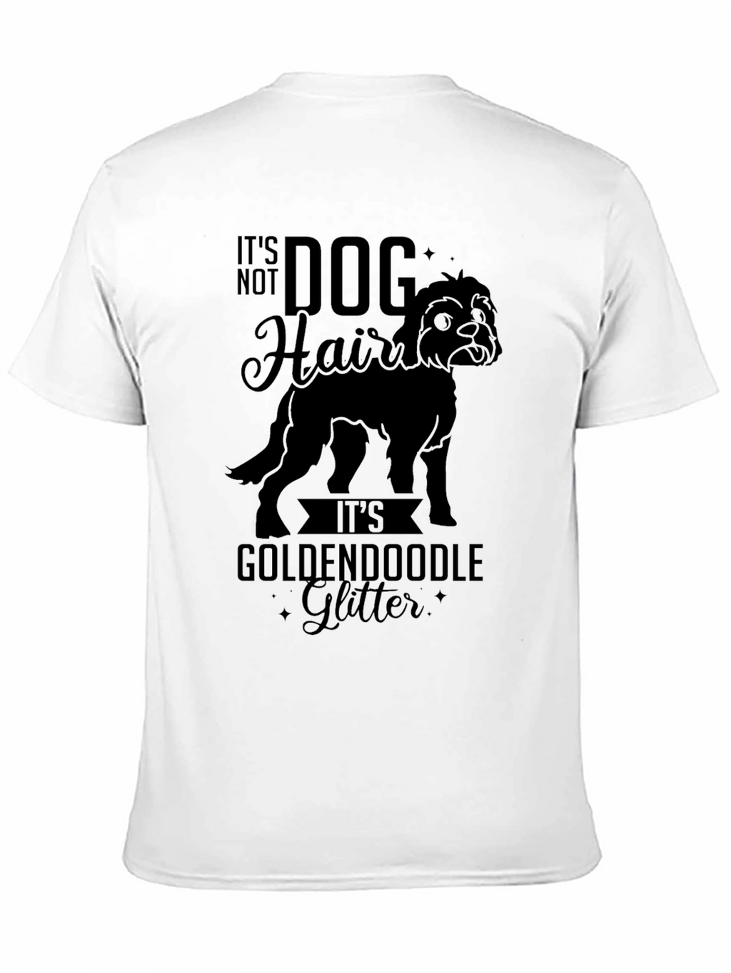 Dog Hair Golden Doodle Glitter Graphic Tee