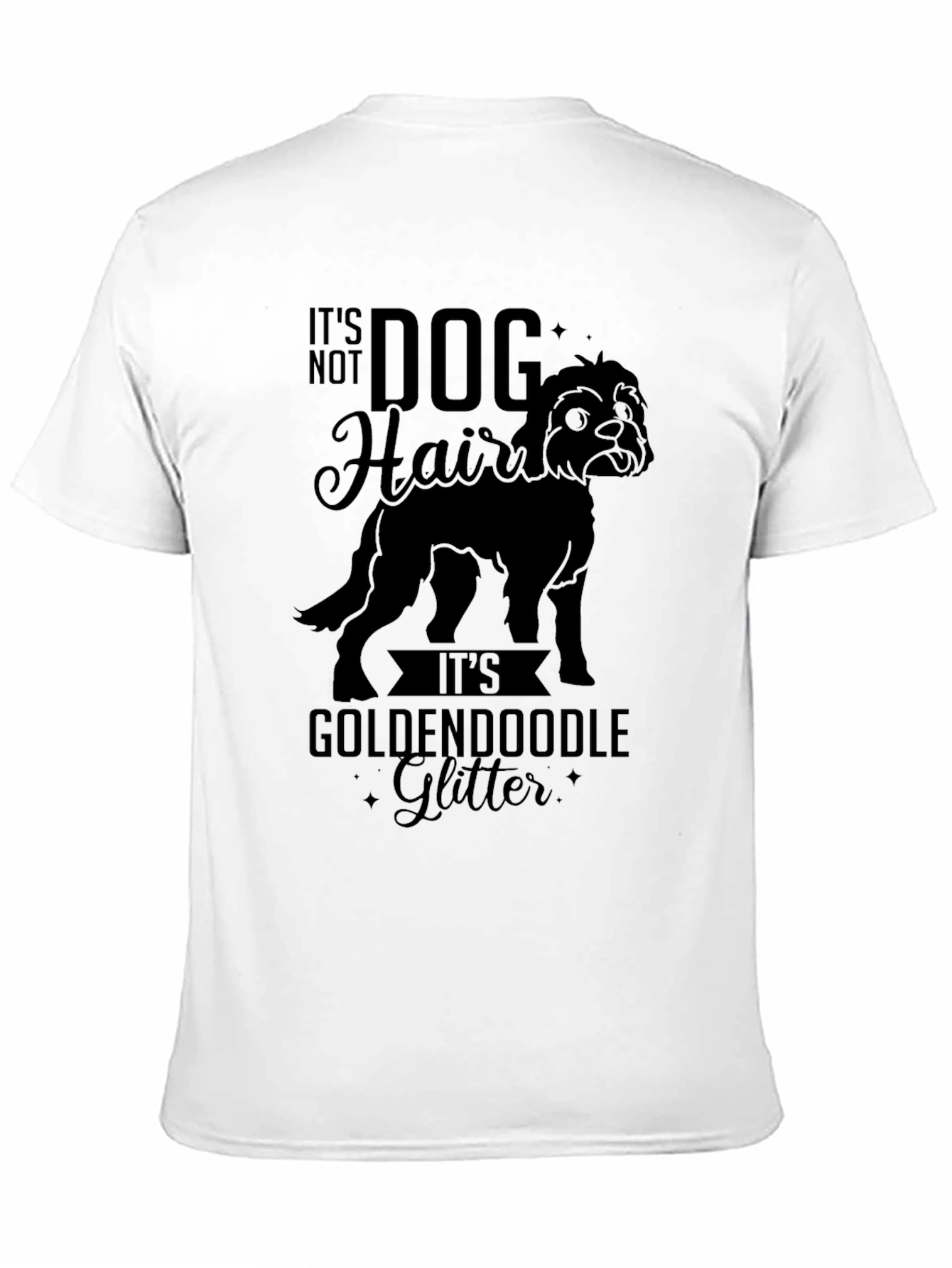 Dog Hair Golden Doodle Glitter Graphic Tee