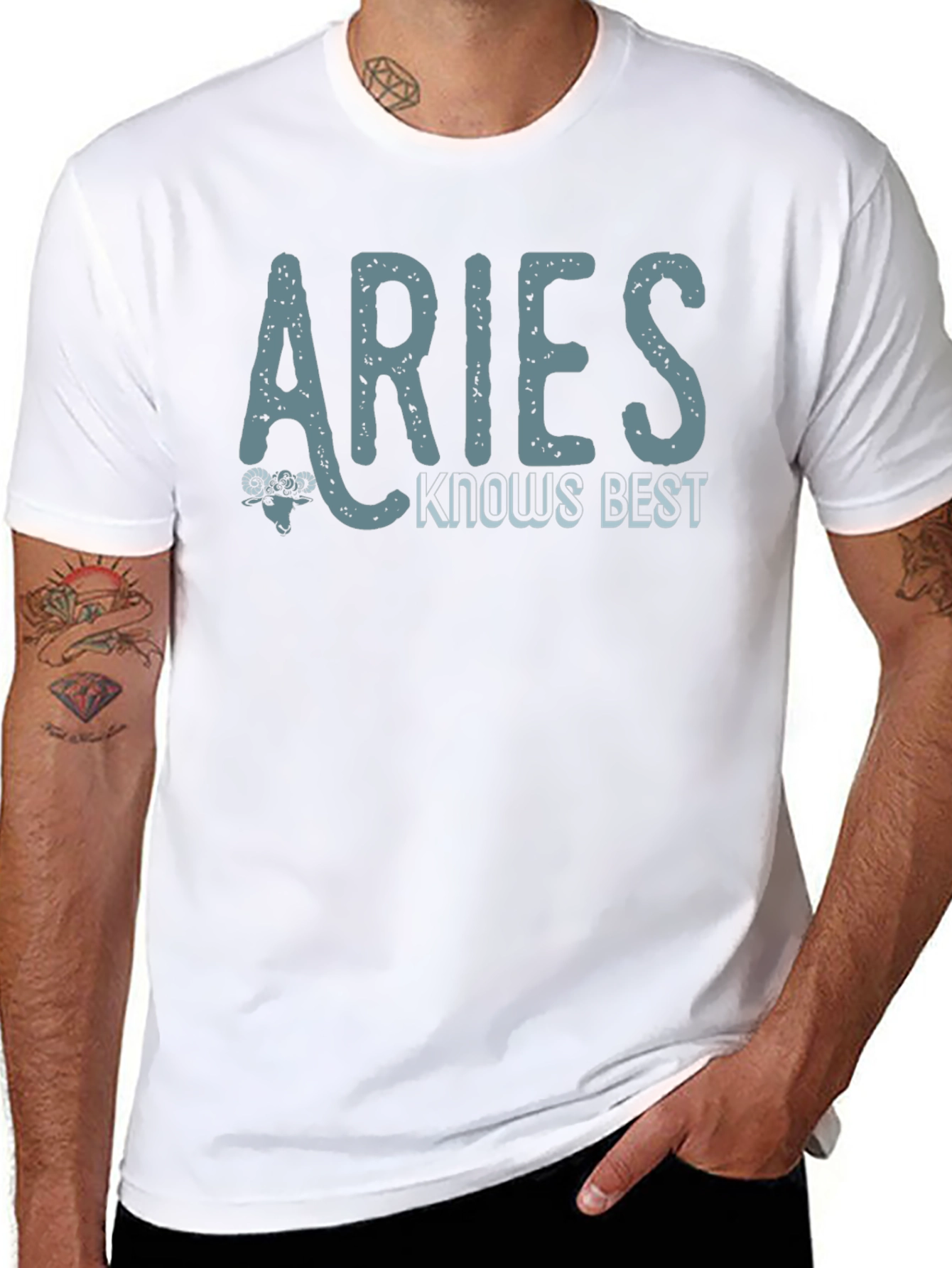 Aries Knows Best Graphic Tee - Zodiac T-Shirt