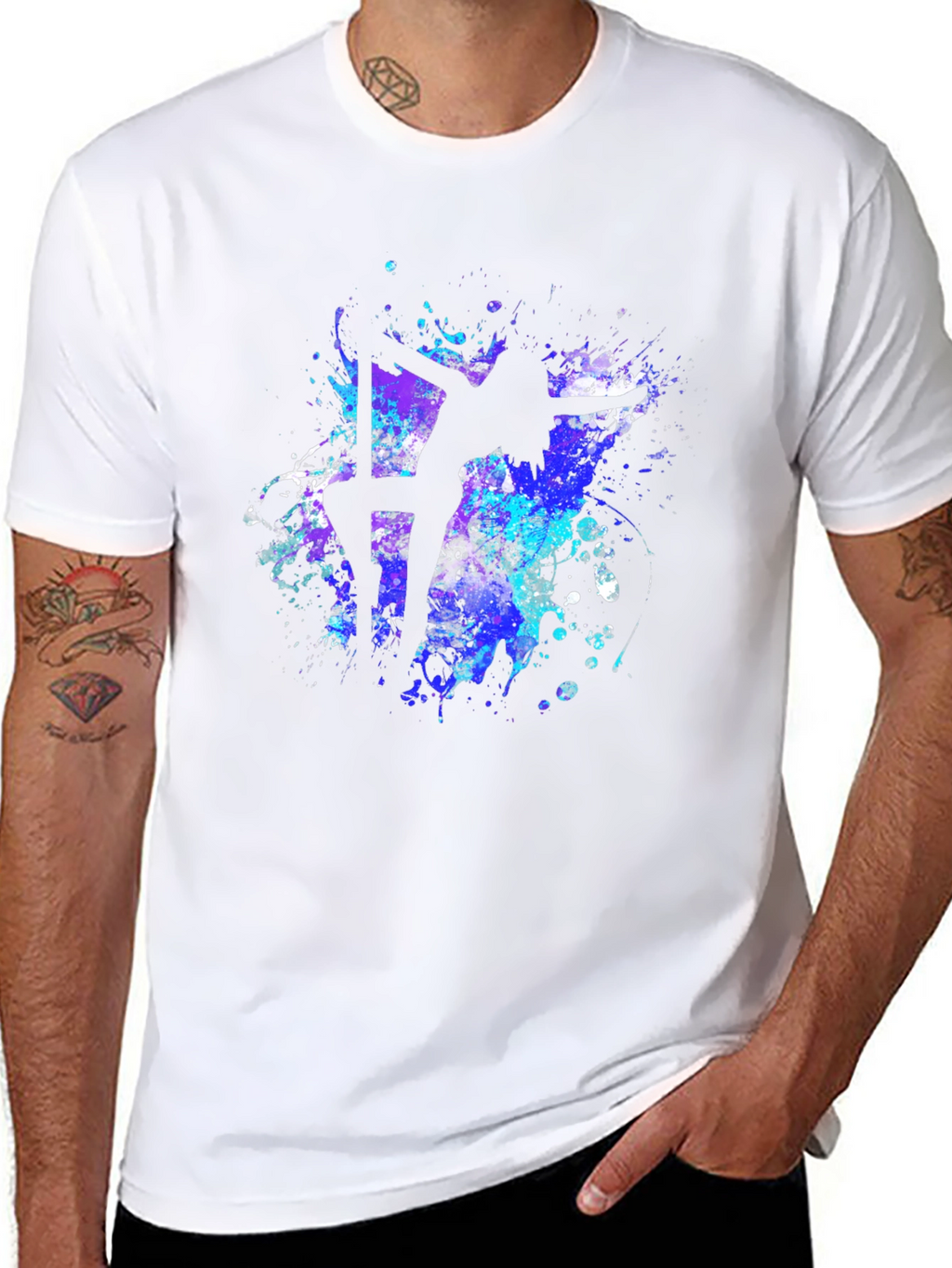 Pole Dancer T-Shirt - Abstract Silhouette Design