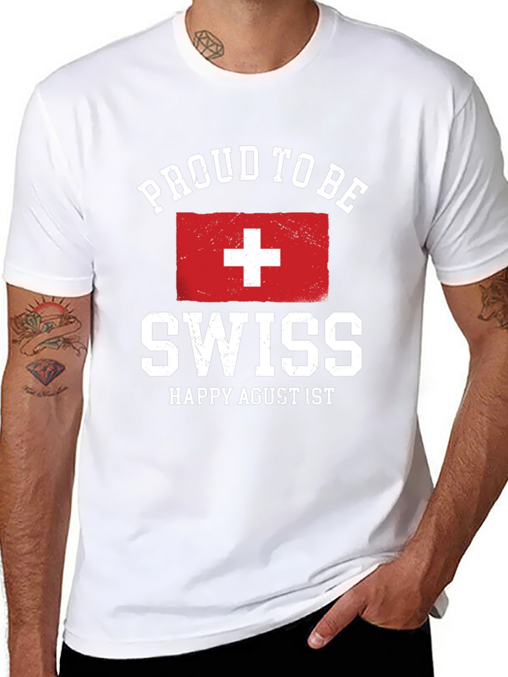Proud to Be Swiss T-Shirt - Happy Agust 1st