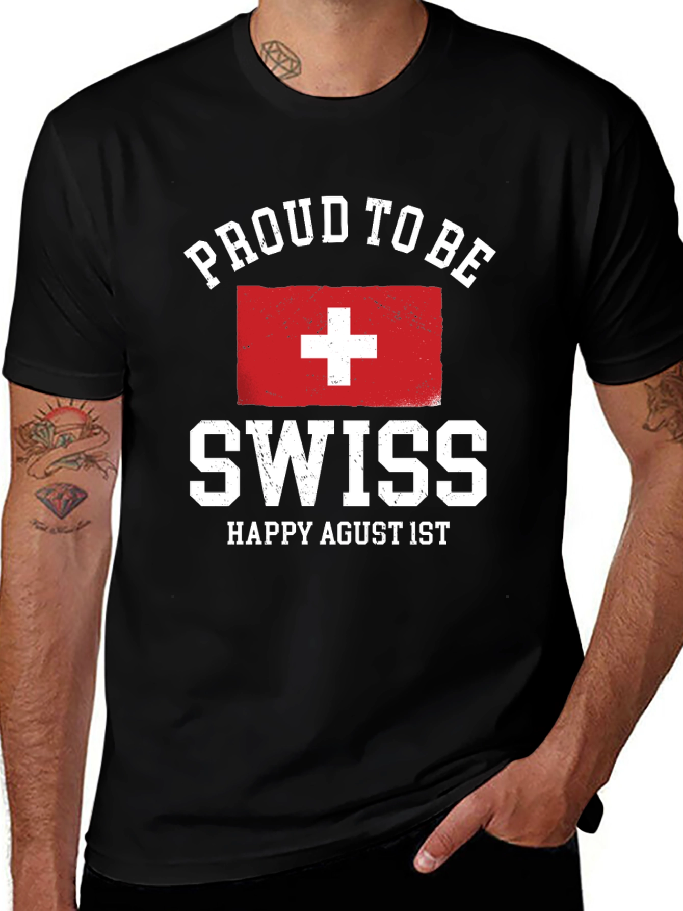 Proud to Be Swiss T-Shirt - Happy Agust 1st