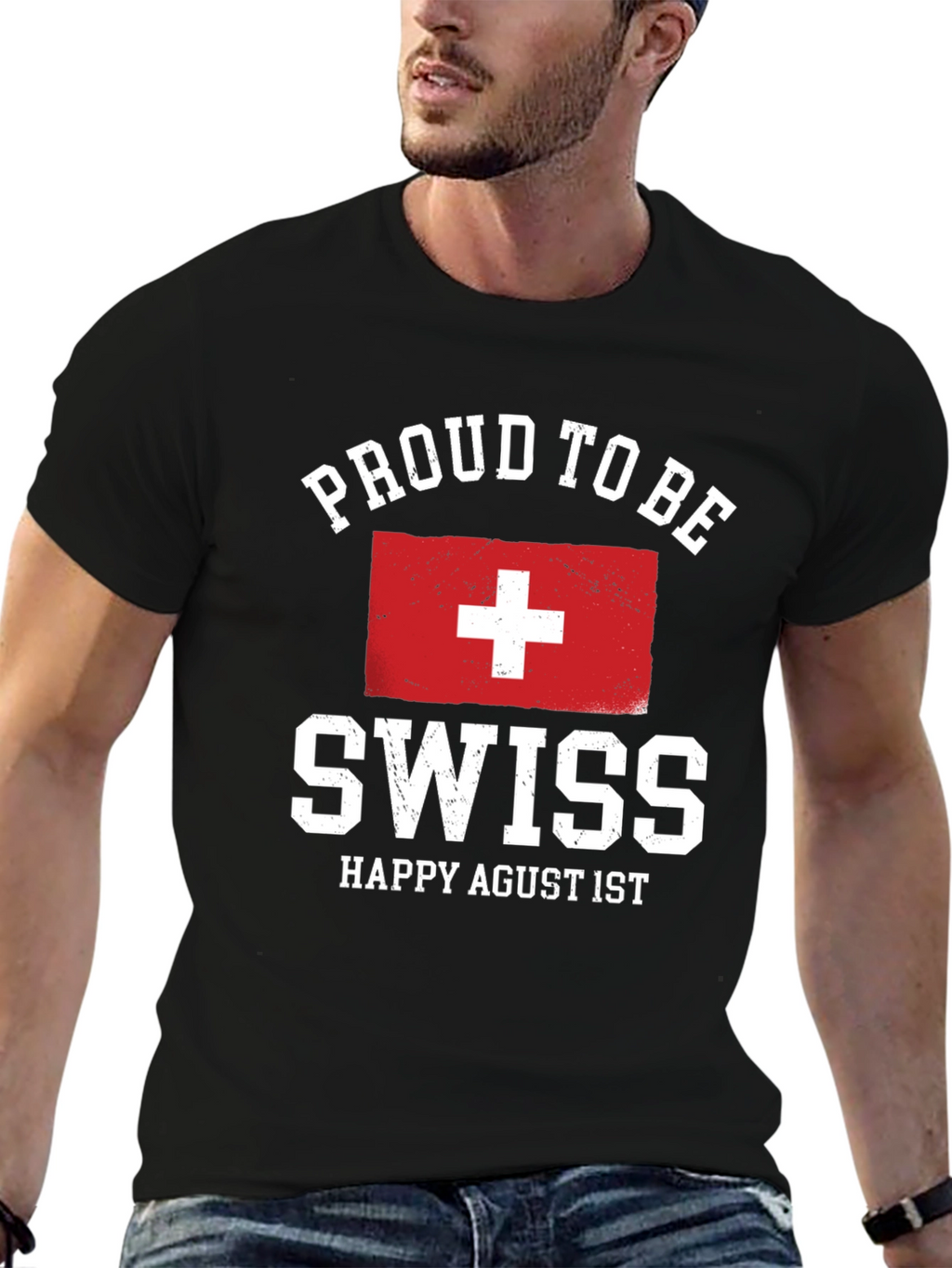 Proud to Be Swiss T-Shirt - Happy Agust 1st