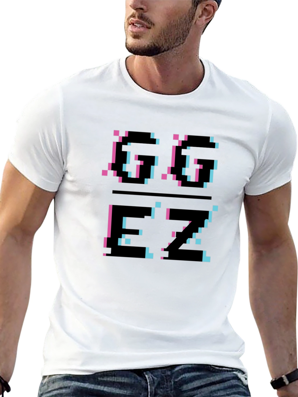 Pixel Glitch T-Shirt - Black Graphic Tee