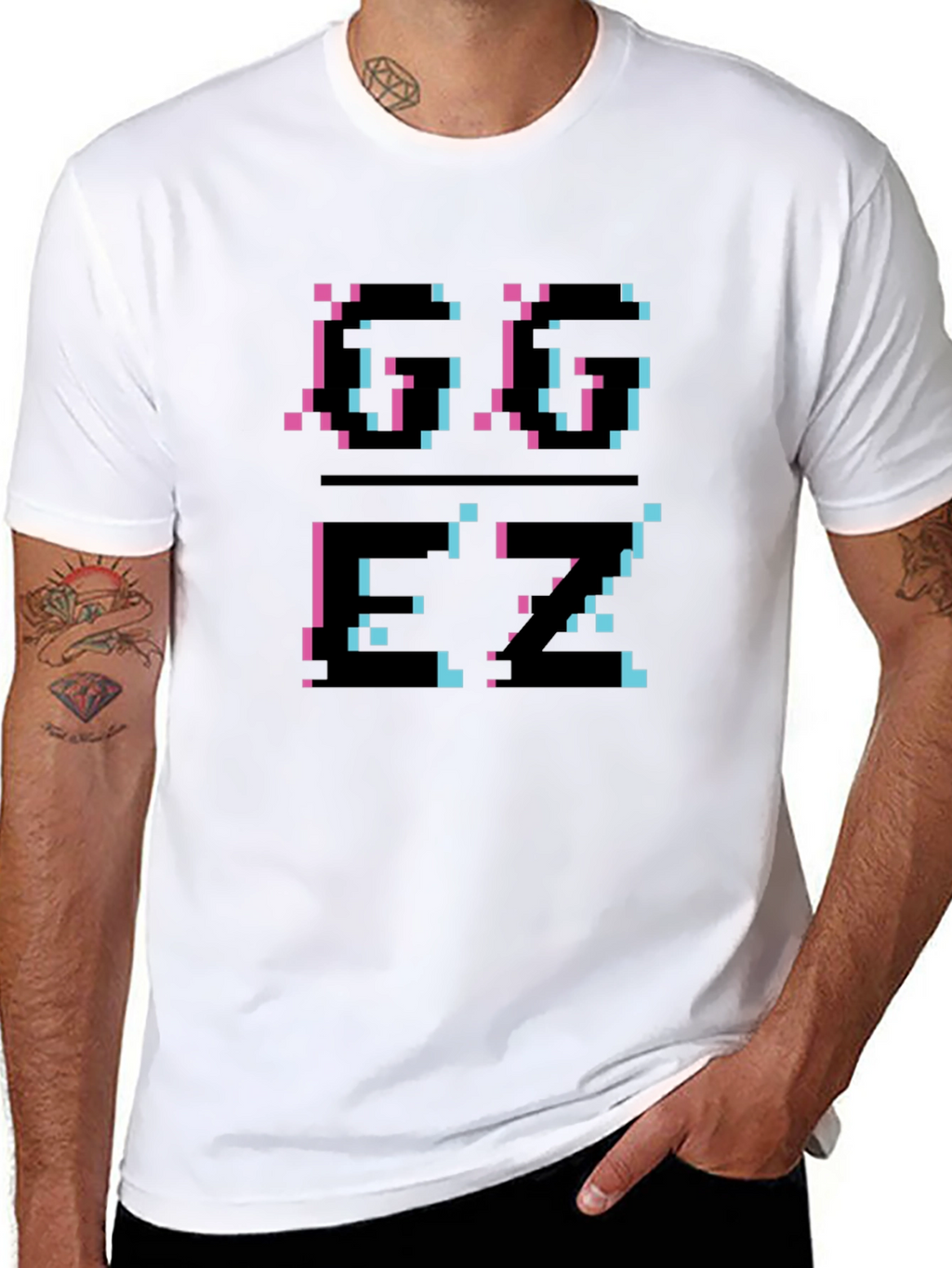 Pixel Glitch T-Shirt - Black Graphic Tee
