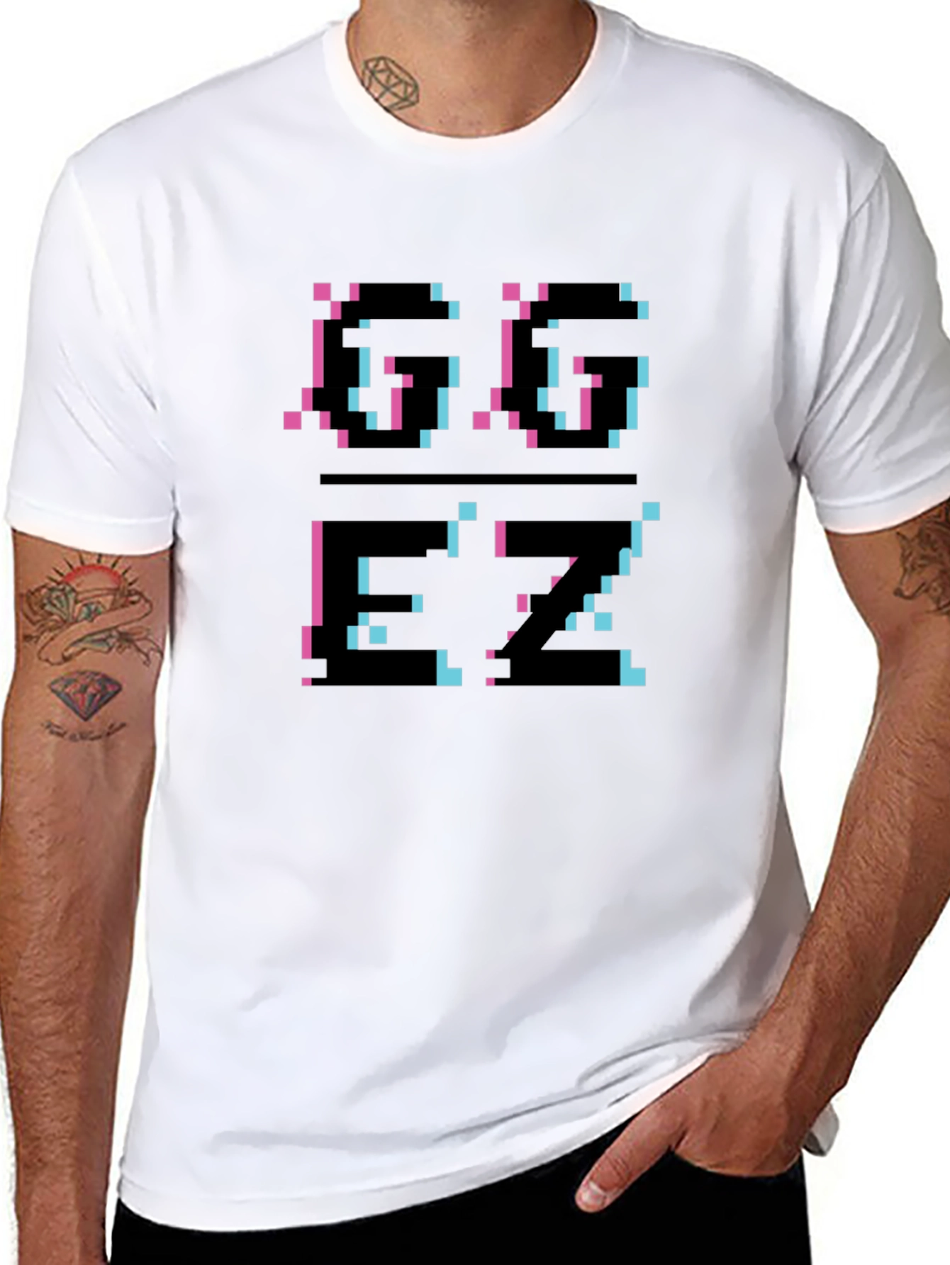 Pixel Glitch T-Shirt - Black Graphic Tee