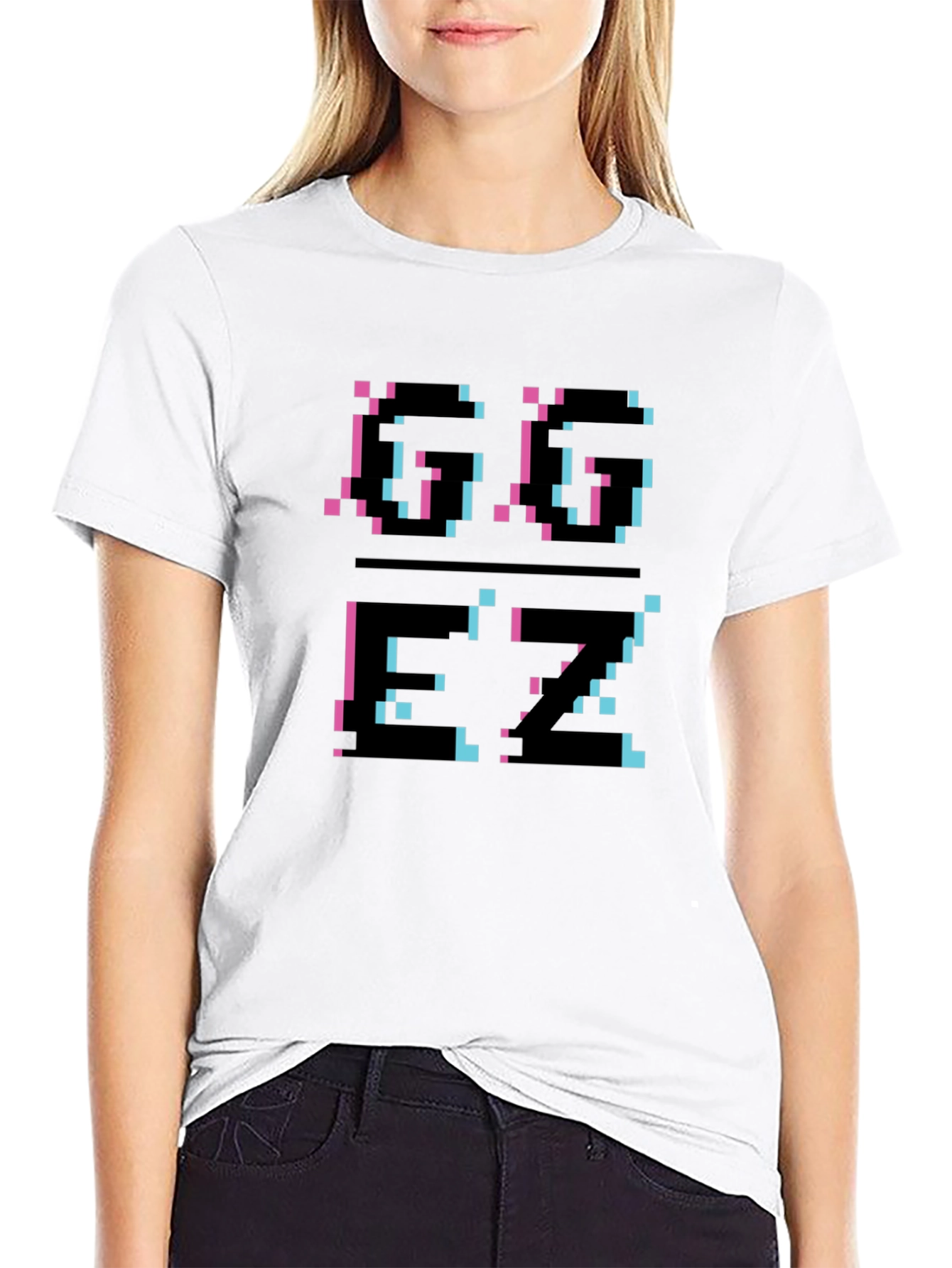 Pixel Glitch T-Shirt - Black Graphic Tee