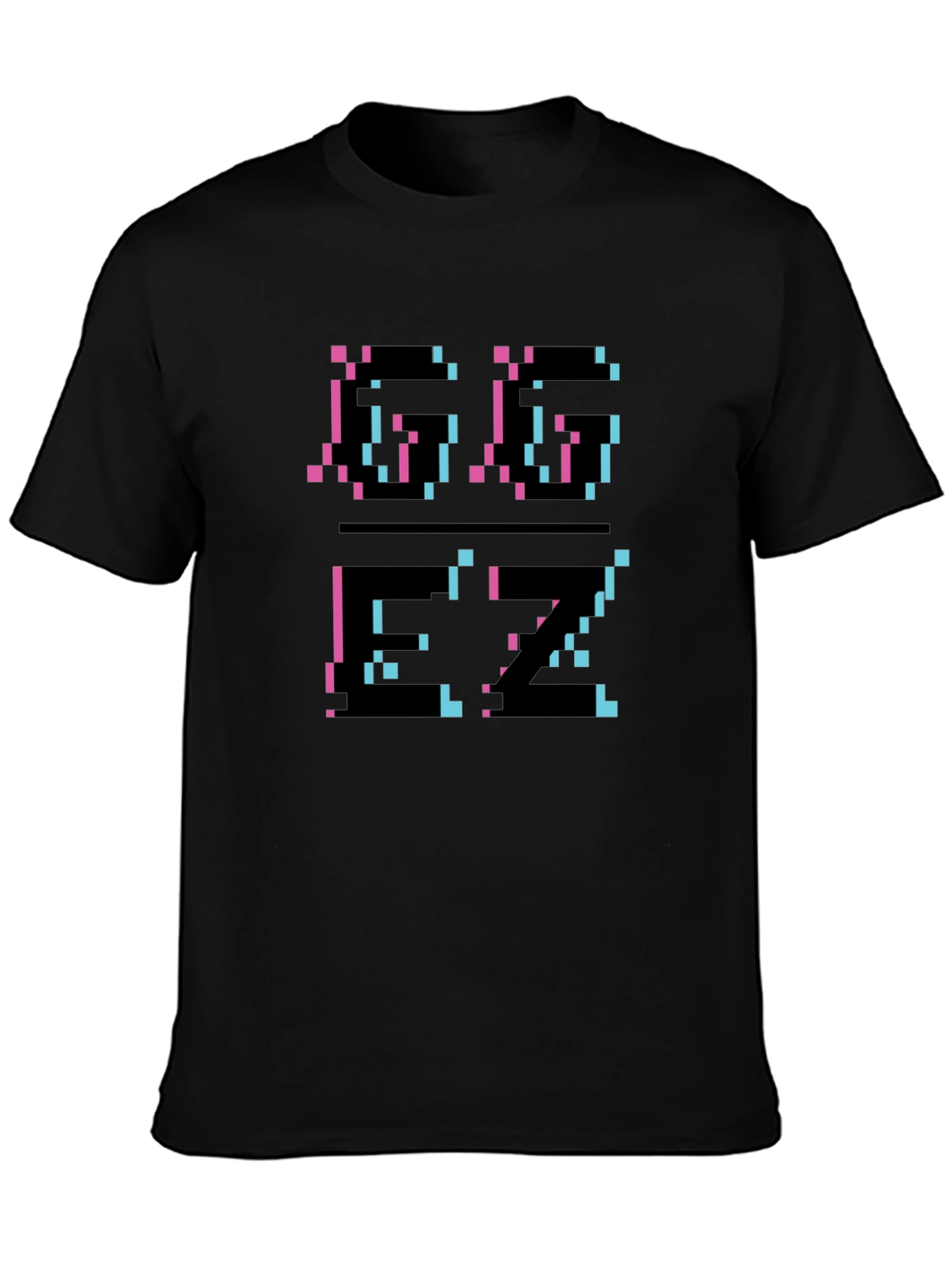 Pixel Glitch T-Shirt - Black Graphic Tee
