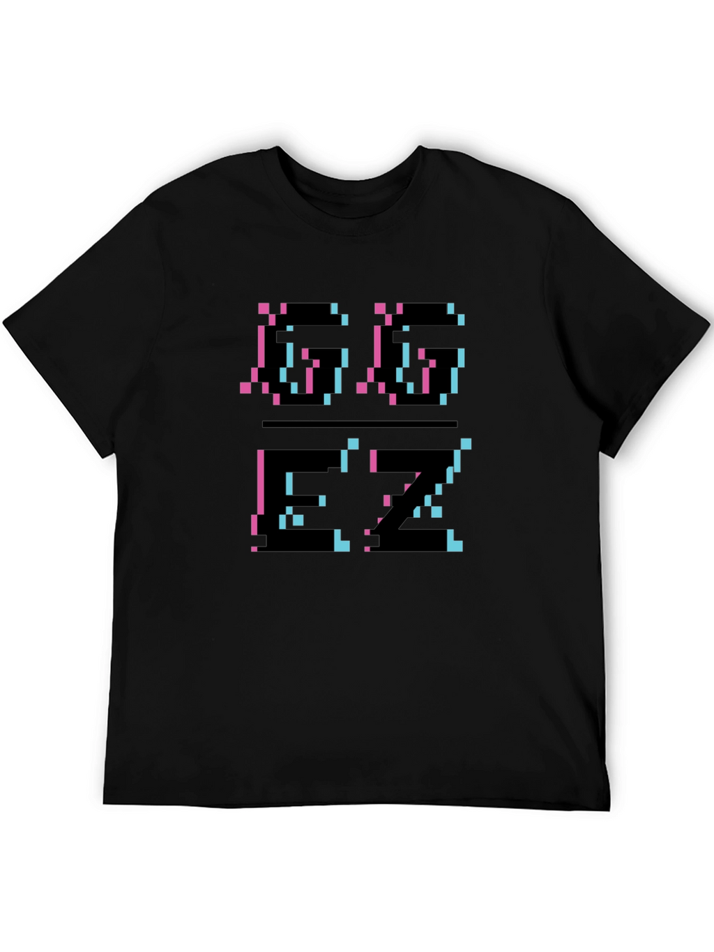 Pixel Glitch T-Shirt - Black Graphic Tee