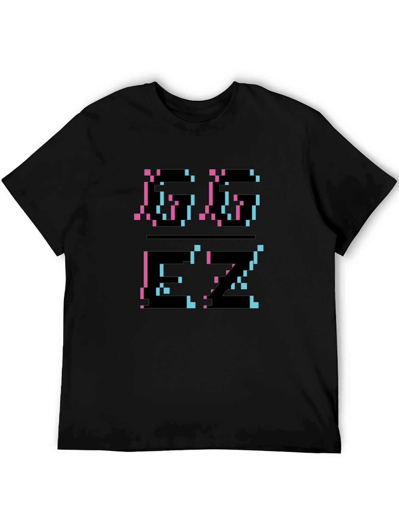 Pixel Glitch T-Shirt - Black Graphic Tee