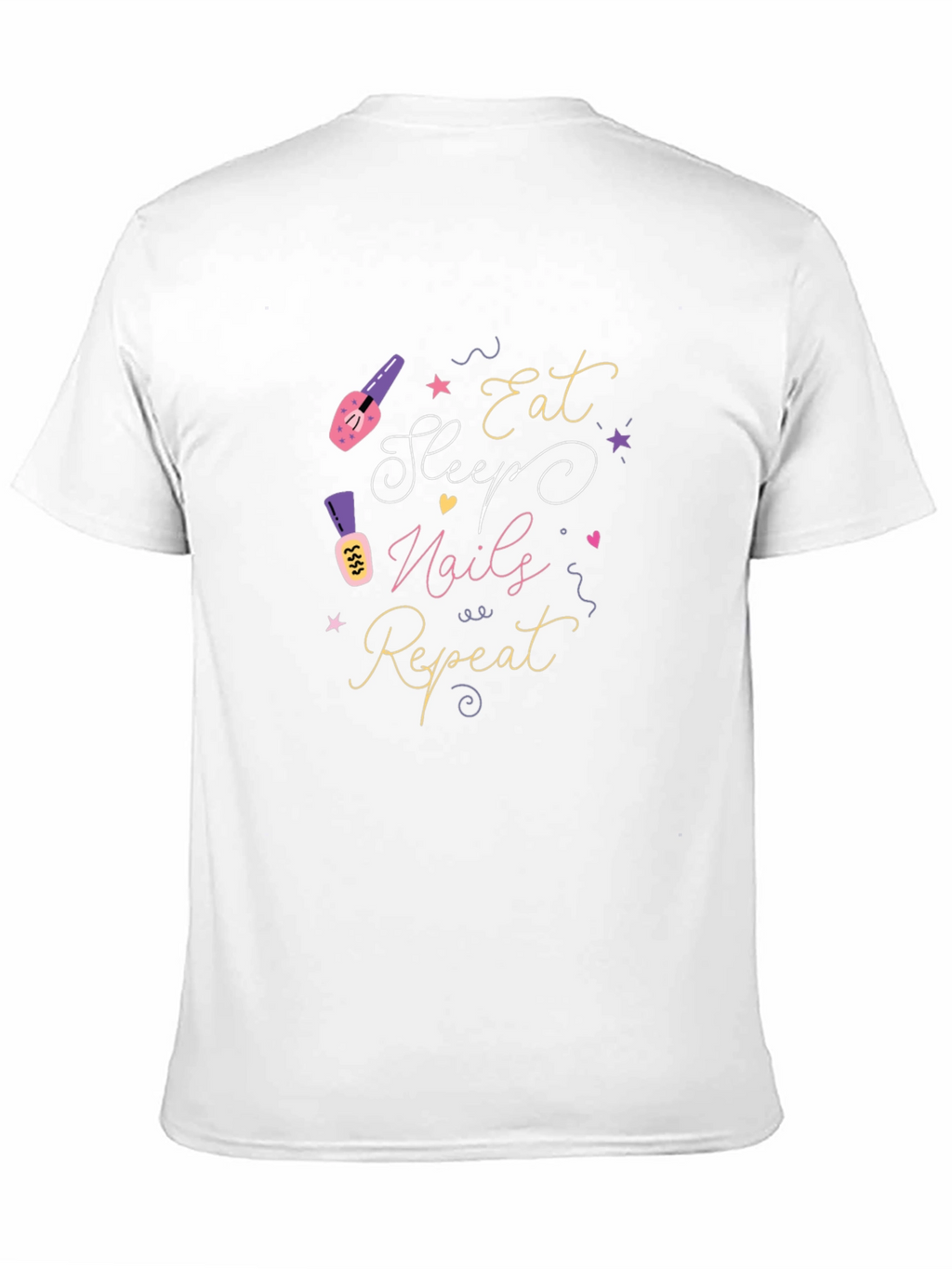 Eat Sleep Nails Repeat Graphic Tee