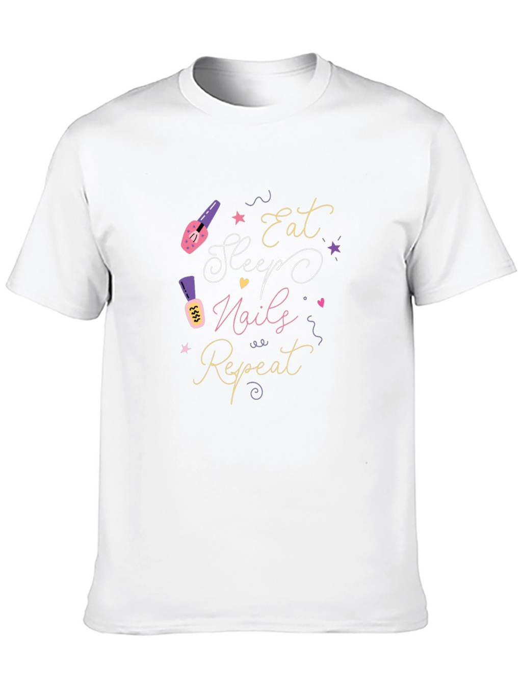 Eat Sleep Nails Repeat Graphic Tee