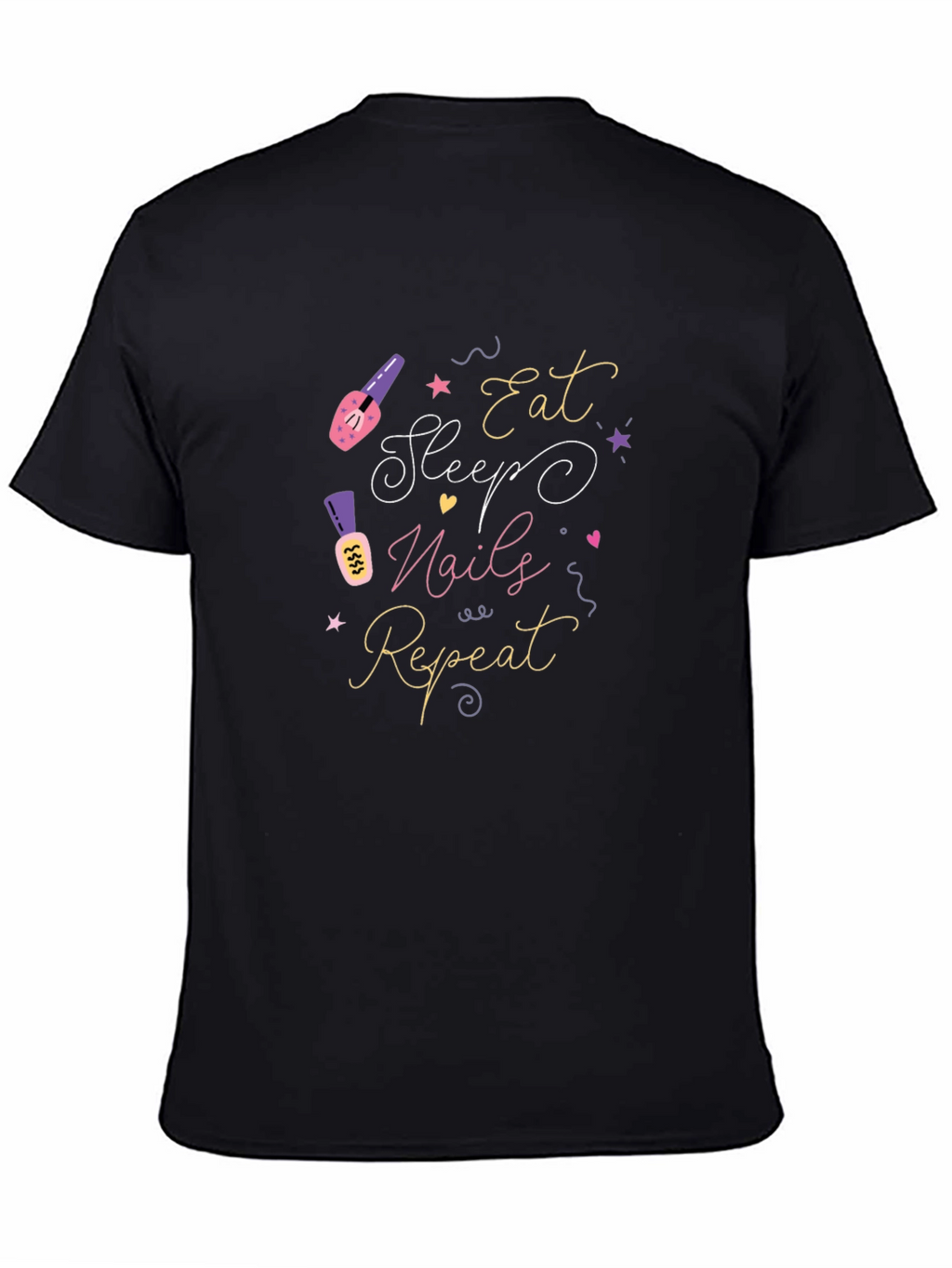 Eat Sleep Nails Repeat Graphic Tee