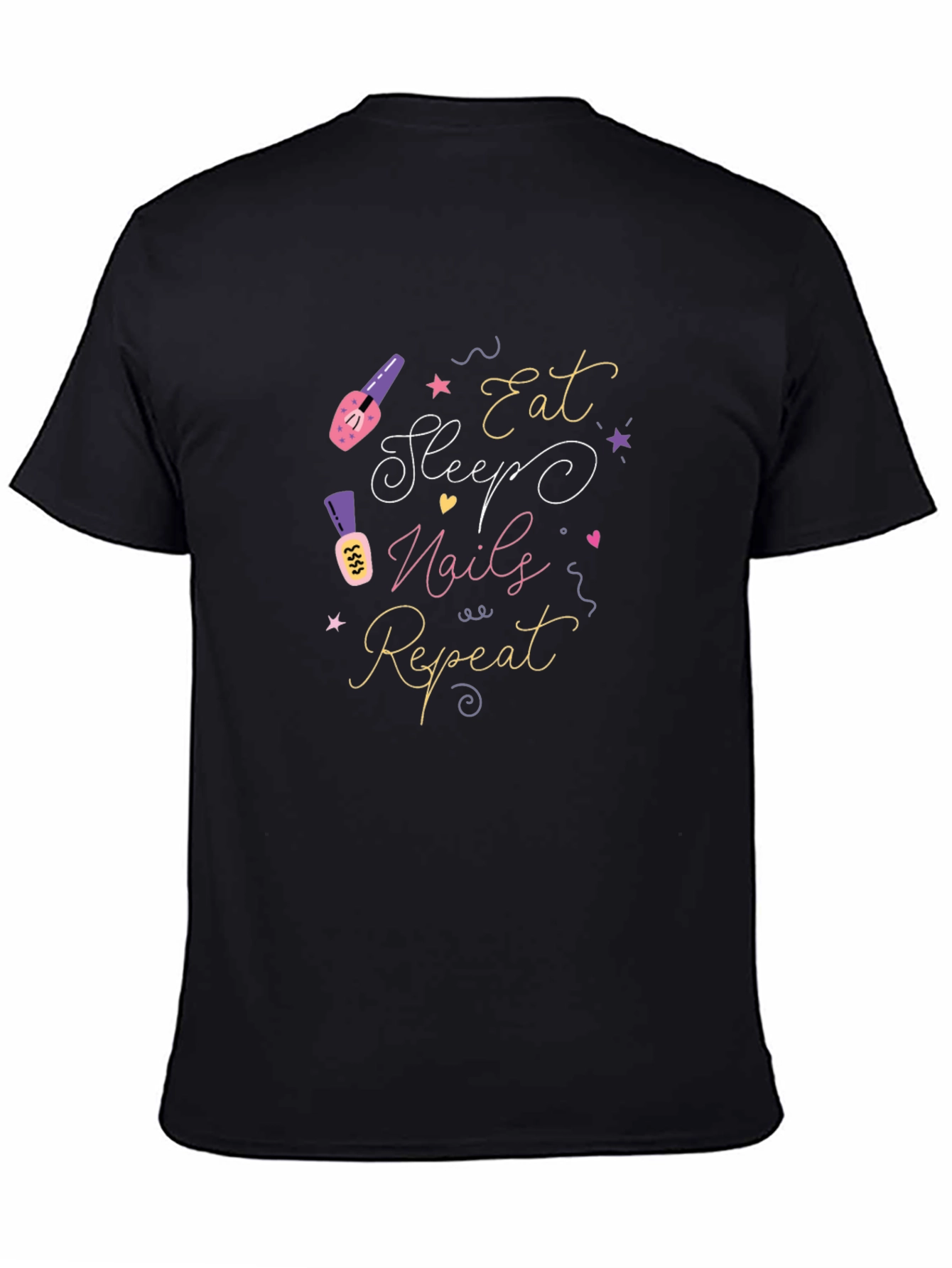 Eat Sleep Nails Repeat Graphic Tee