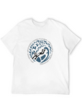 Diver Circle Graphic Black T-Shirt