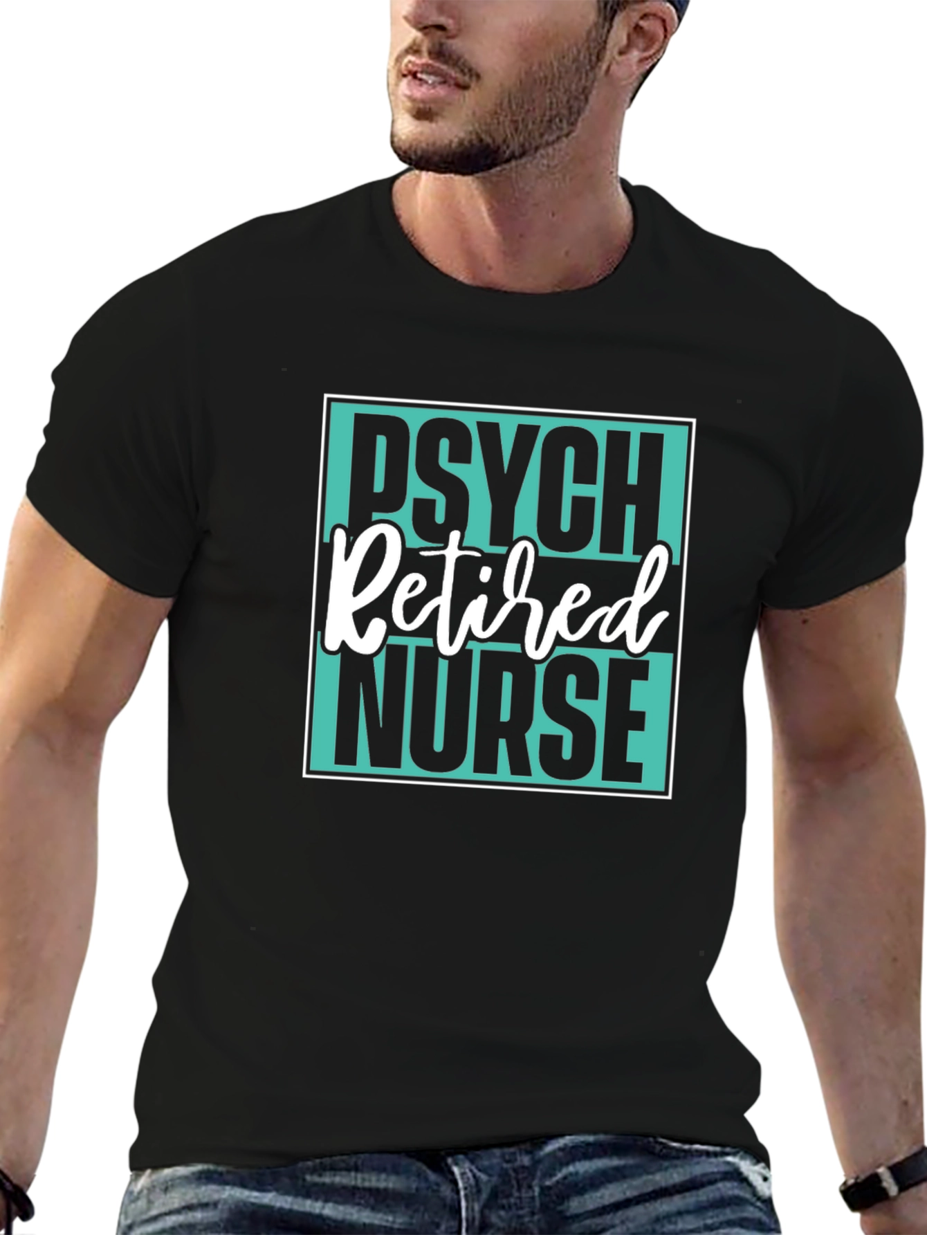 Retired Psych Nurse Graphic T-Shirt