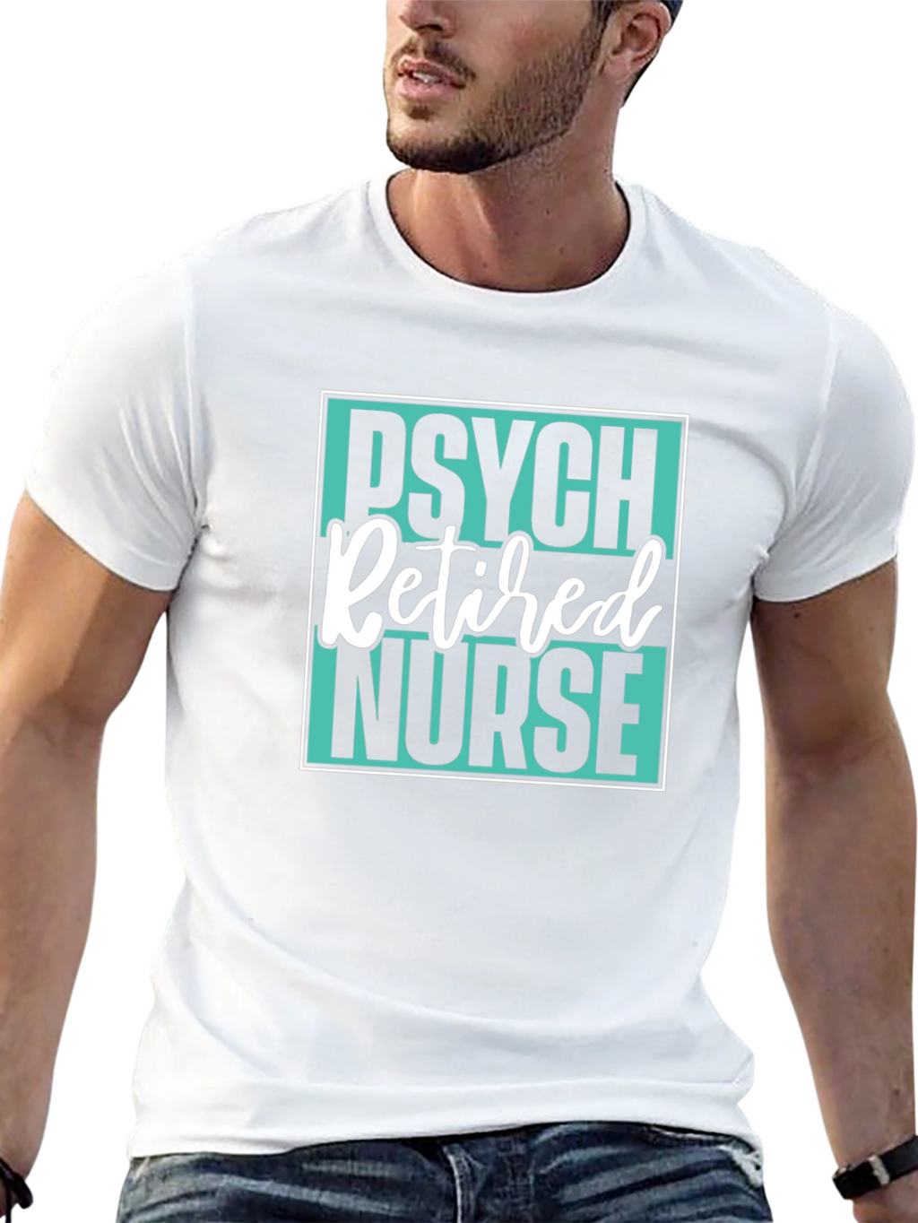 Retired Psych Nurse Graphic T-Shirt
