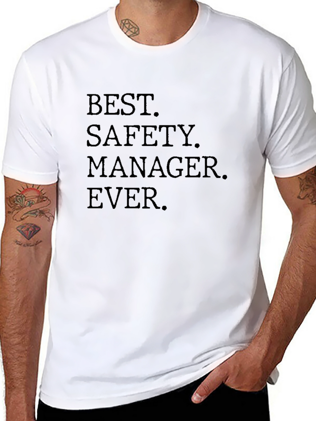 Best Safety Manager Ever Black T-Shirt