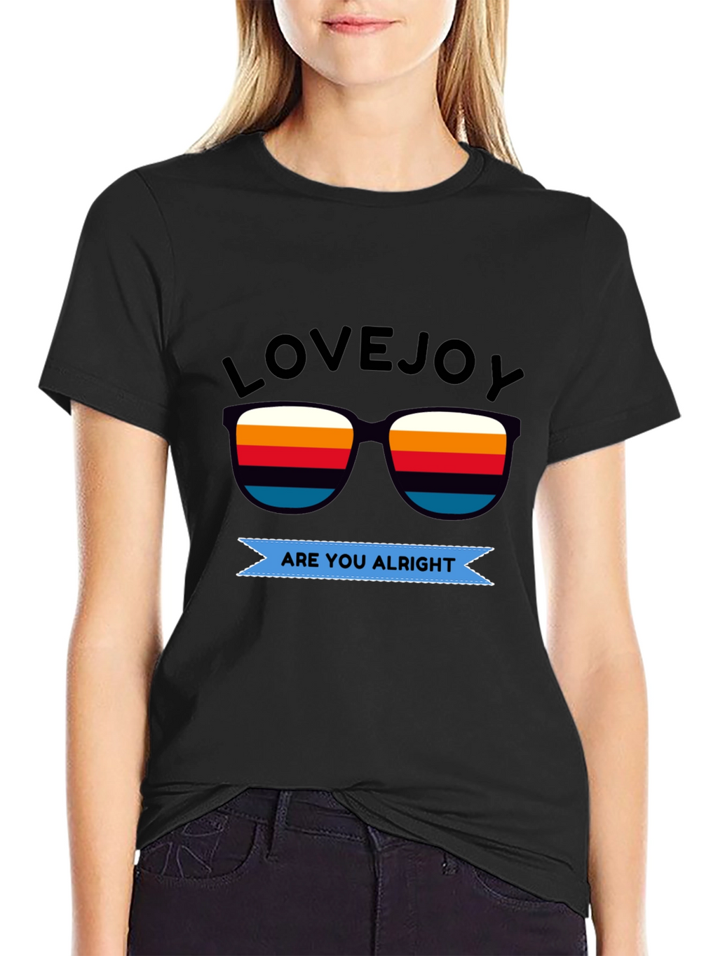 Lovejoy Are You Alright Black T-Shirt