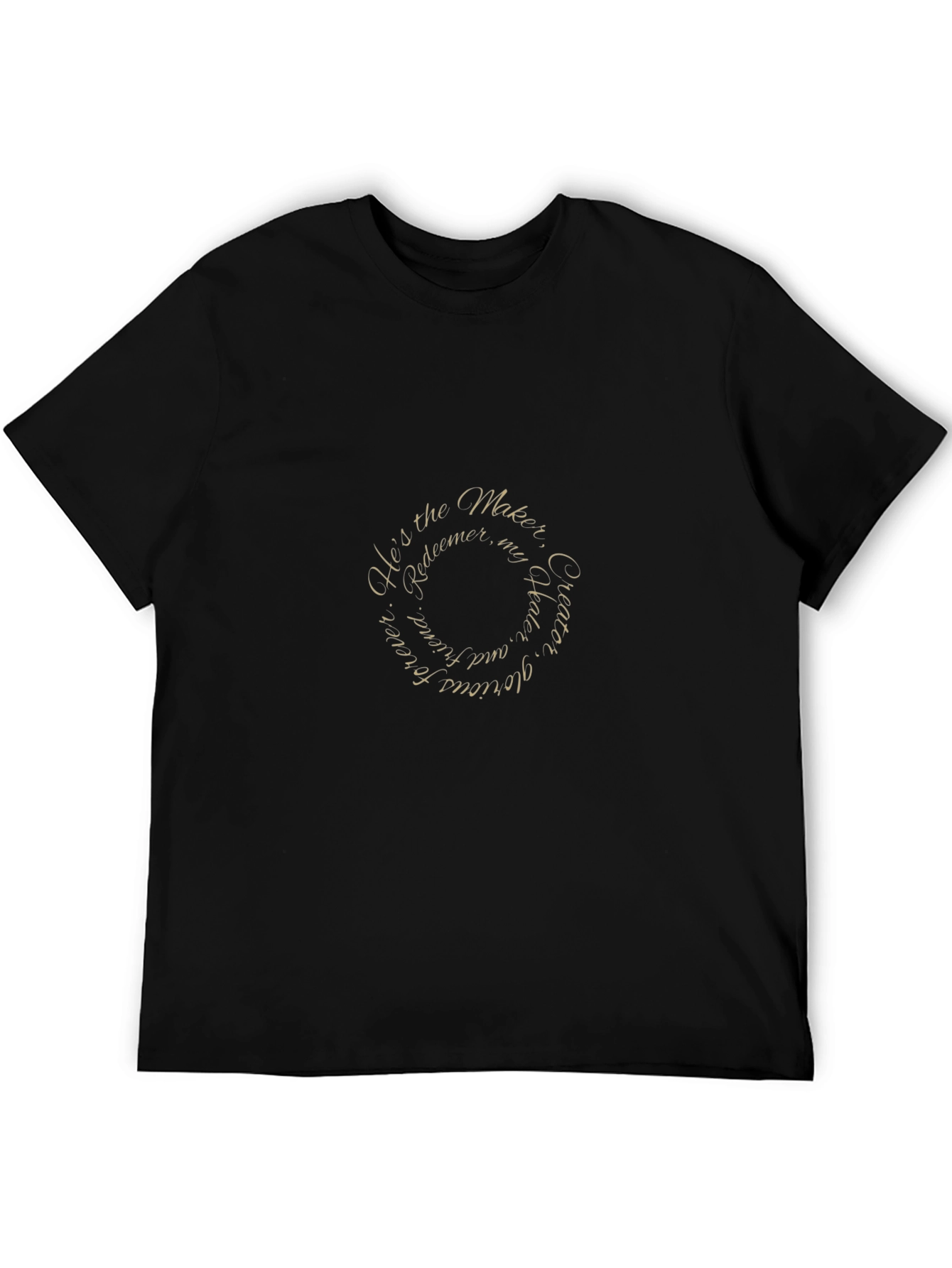 Hes the Maker Graphic Tee - Black