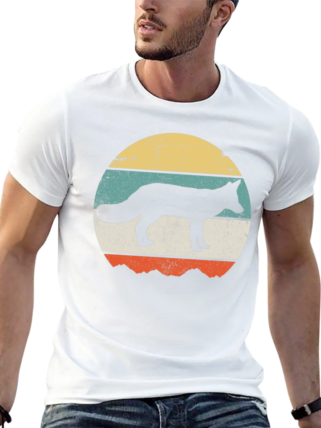Retro Fox Graphic Tee - Vintage Style T-Shirt