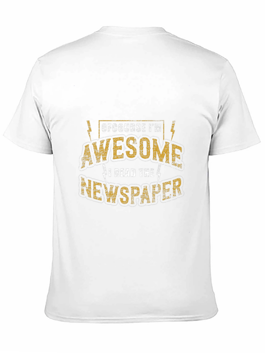 Awesome Newspaper Reader T-Shirt - Black