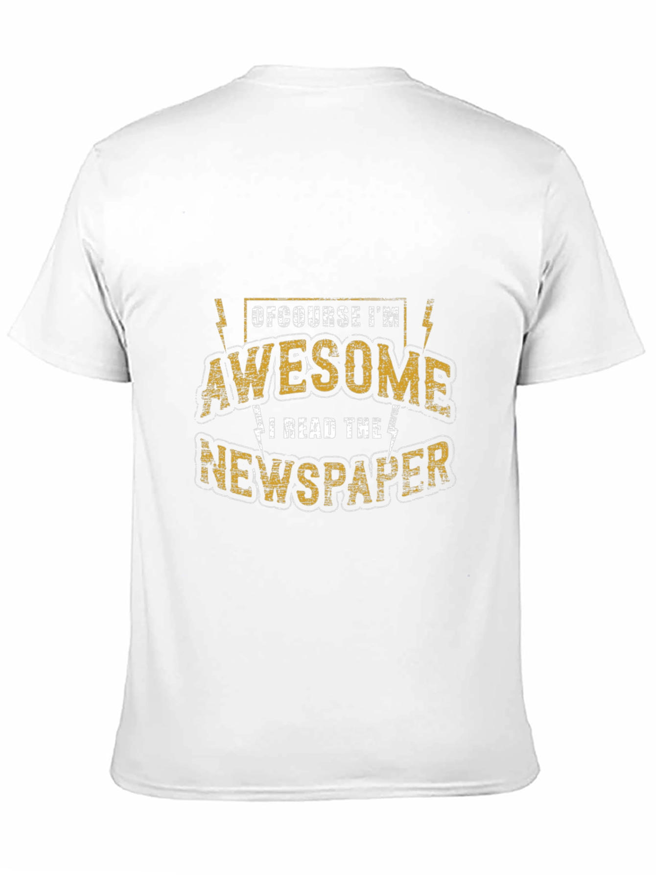 Awesome Newspaper Reader T-Shirt - Black