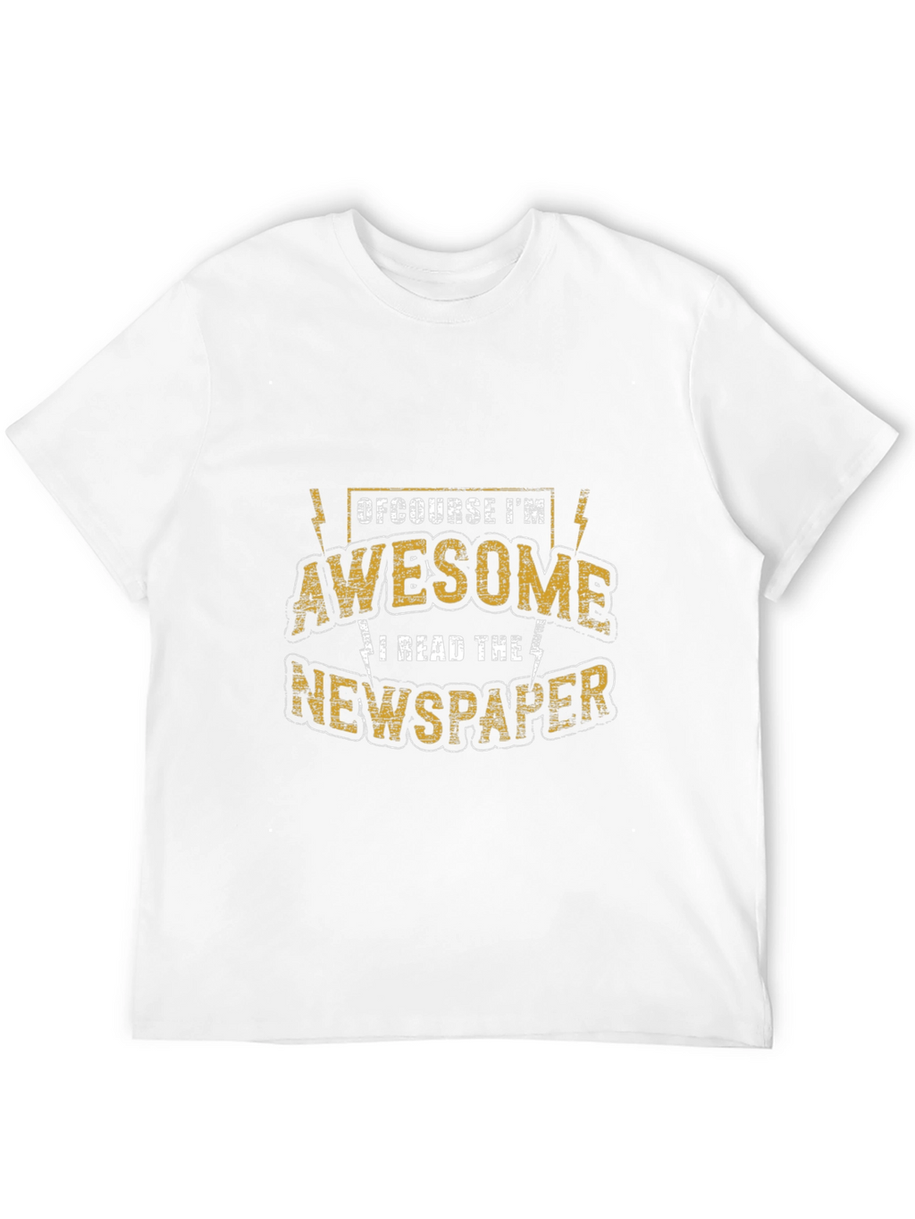Awesome Newspaper Reader T-Shirt - Black