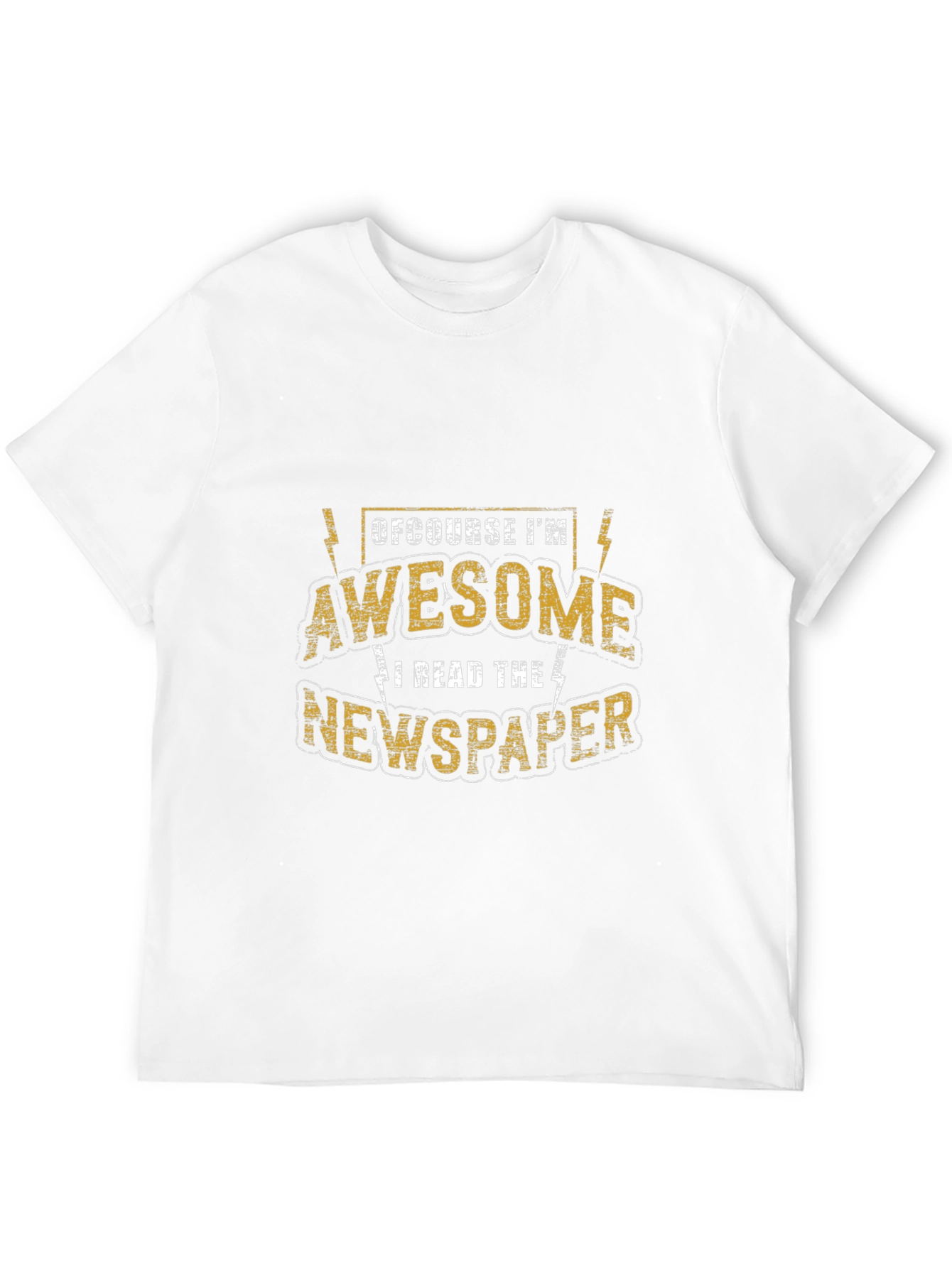 Awesome Newspaper Reader T-Shirt - Black