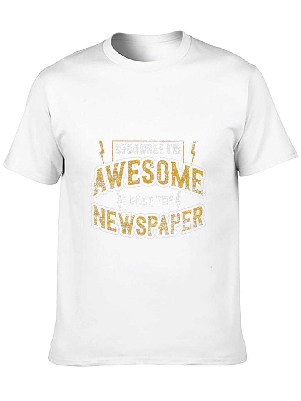 Awesome Newspaper Reader T-Shirt - Black