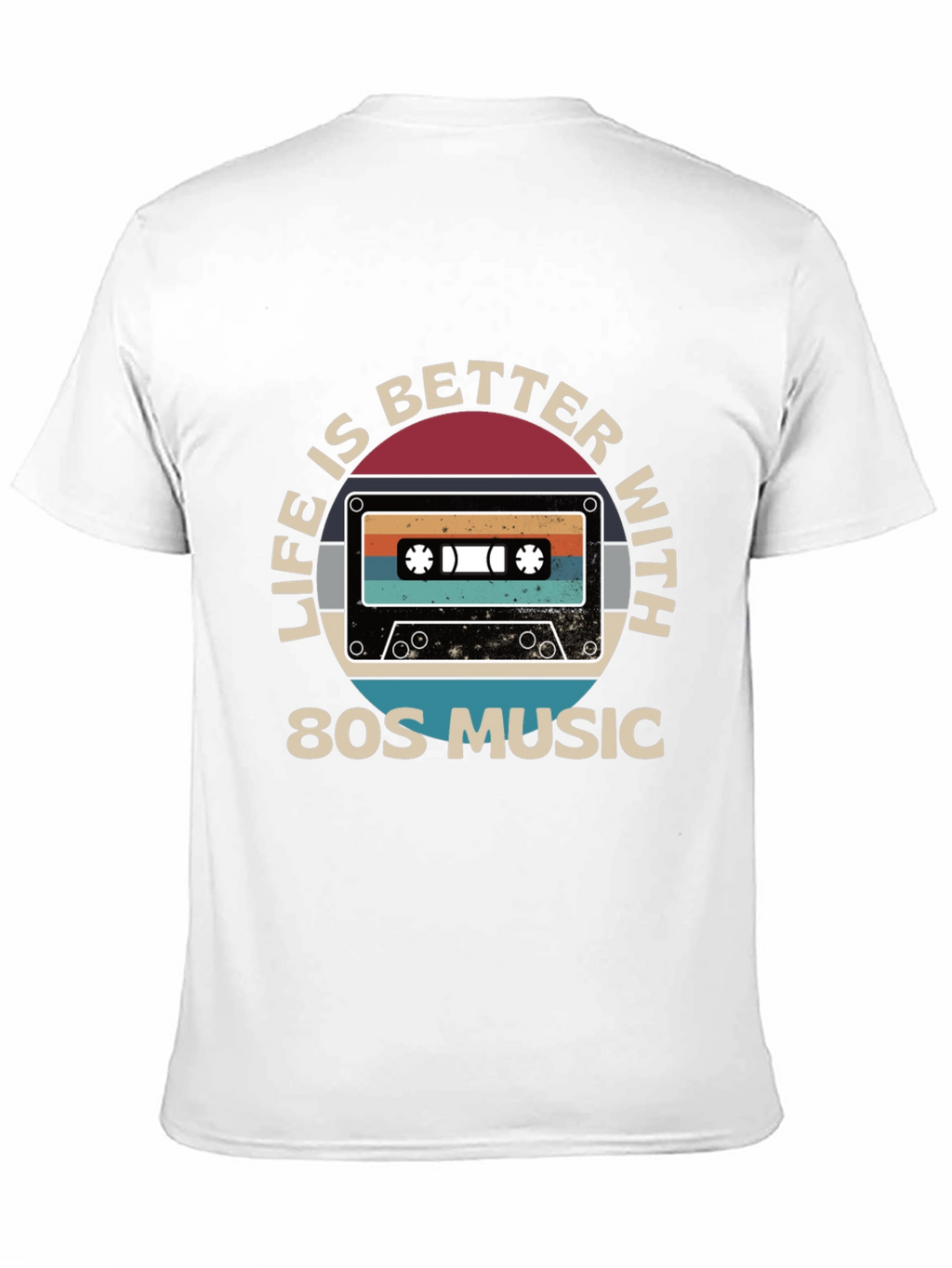 Life is Better with 80s Music Cassette Graphic Tee