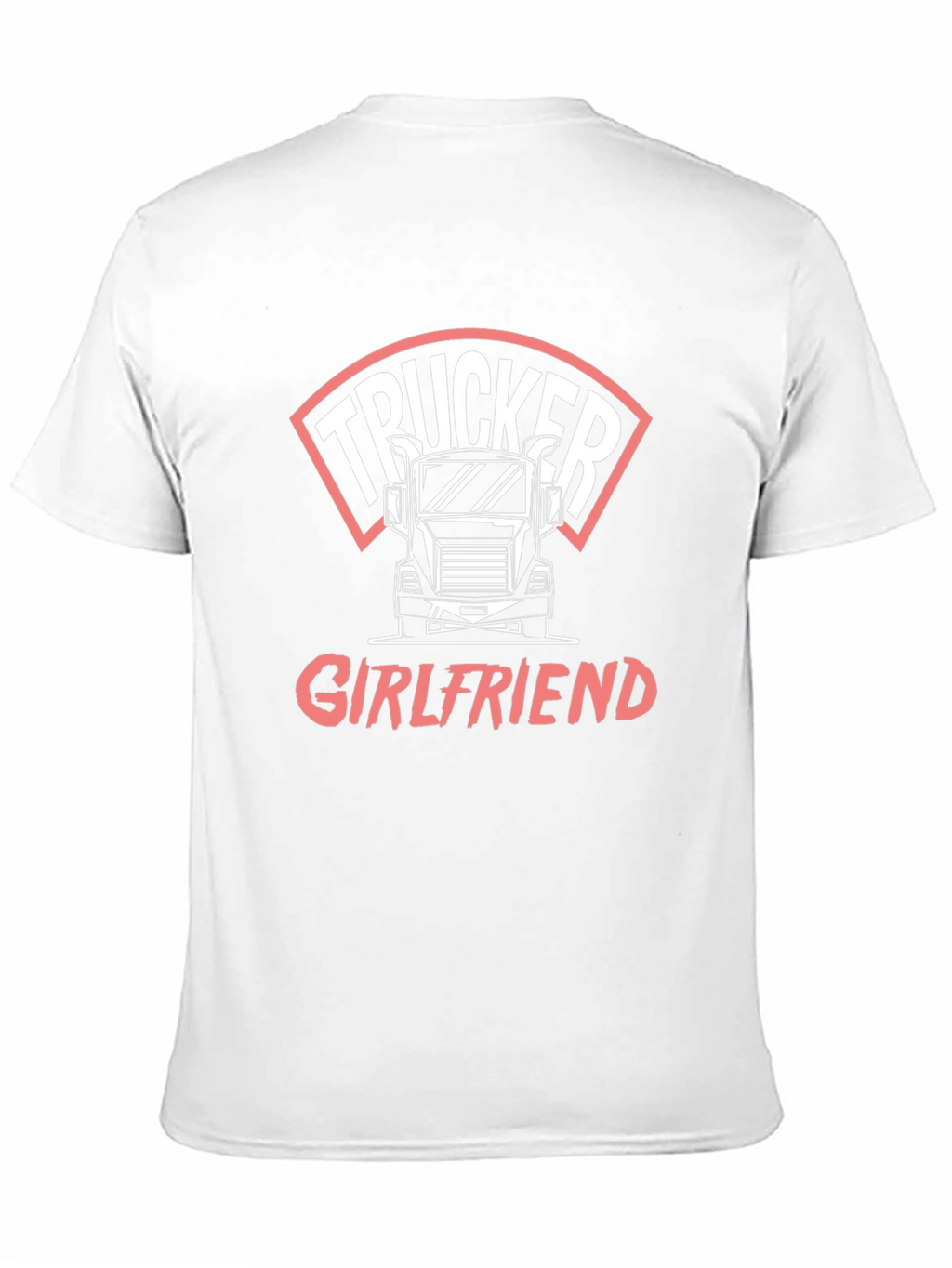 Trucker Girlfriend T-Shirt - Black Crew Neck Tee